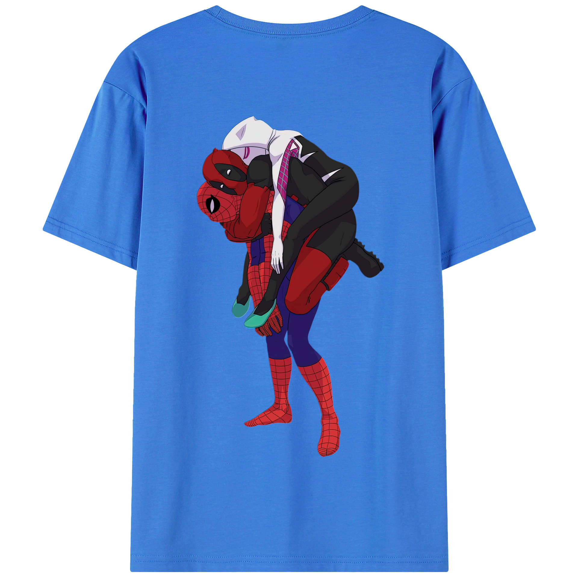 （画像用） Deadpool デッドプール 綿100％半袖Tシャツ（背面プリント）