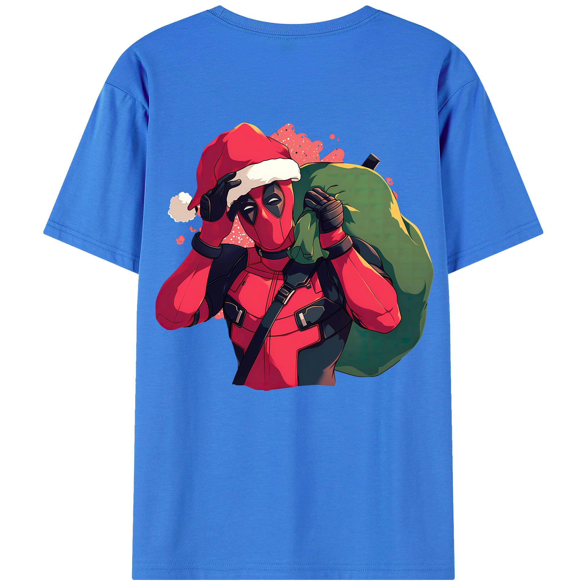 （画像用） Deadpool デッドプール 綿100％半袖Tシャツ（背面プリント）