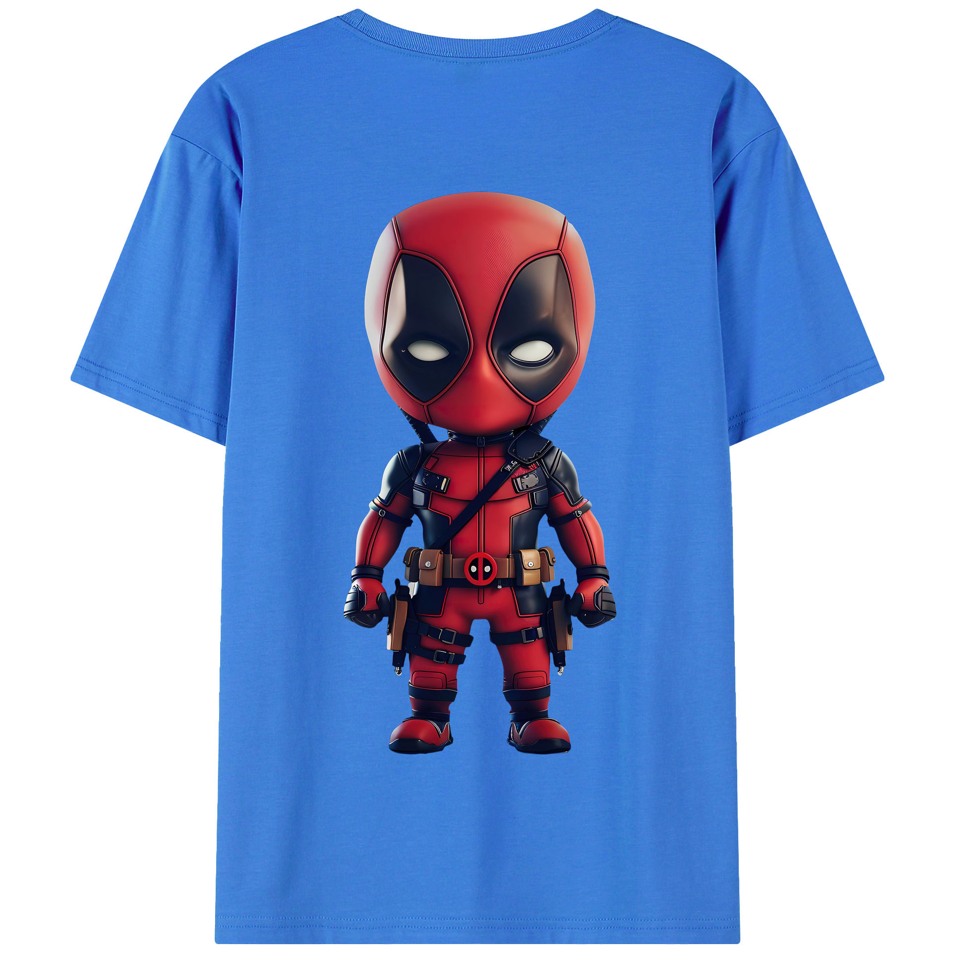 （画像用） Deadpool デッドプール 綿100％半袖Tシャツ（背面プリント）