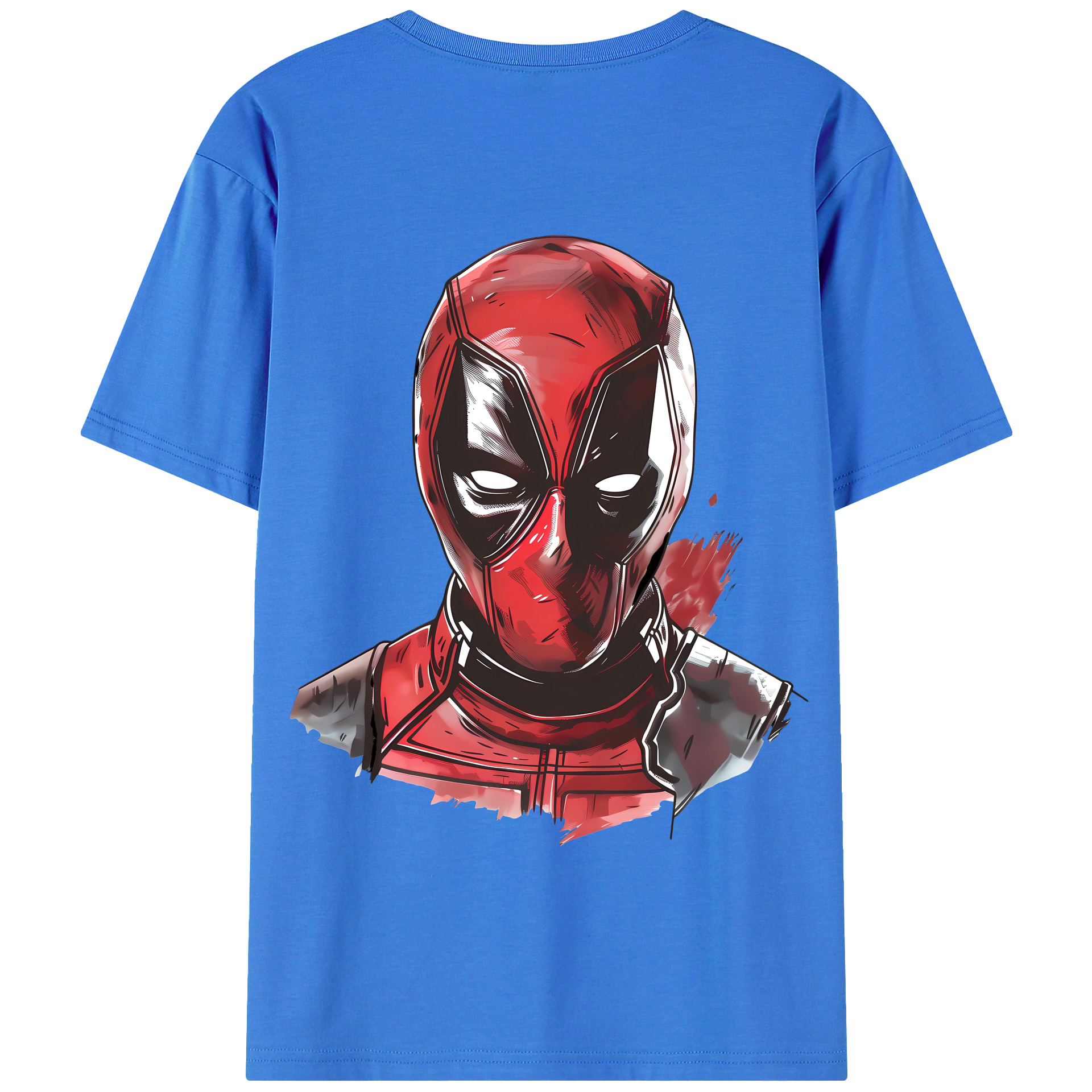 （画像用） Deadpool デッドプール 綿100％半袖Tシャツ（背面プリント）