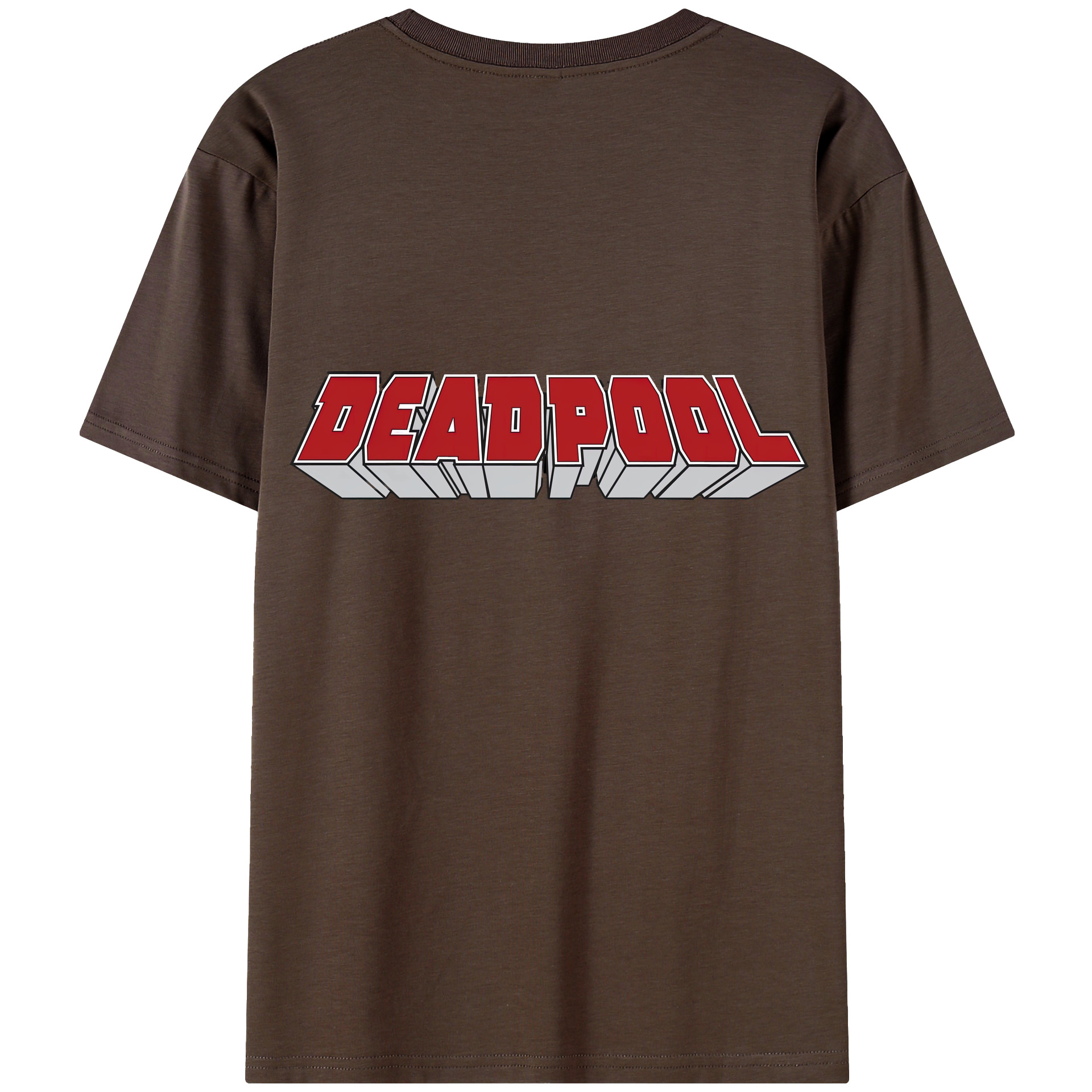 （画像用） Deadpool デッドプール 綿100％半袖Tシャツ（背面プリント）