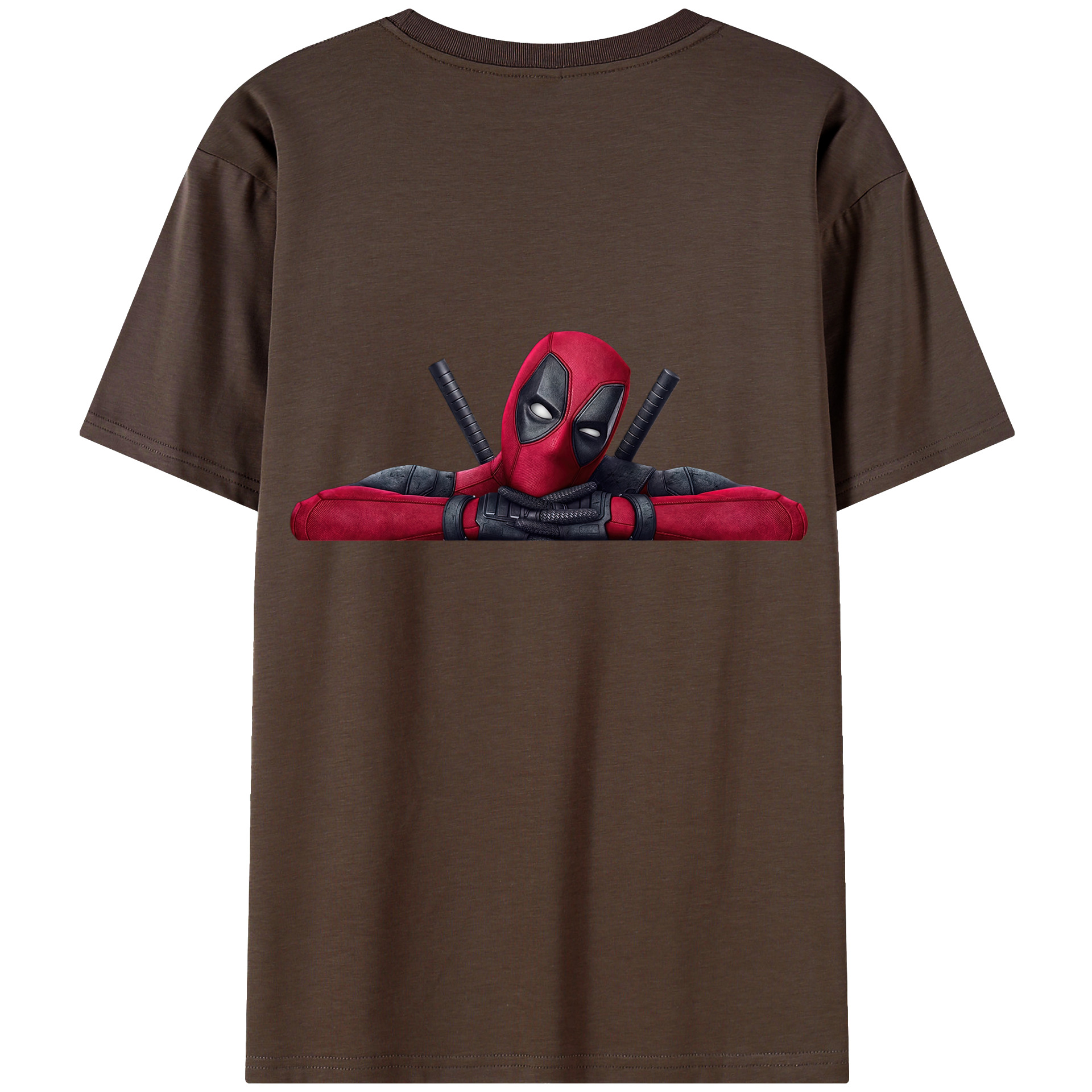 （画像用） Deadpool デッドプール 綿100％半袖Tシャツ（背面プリント）