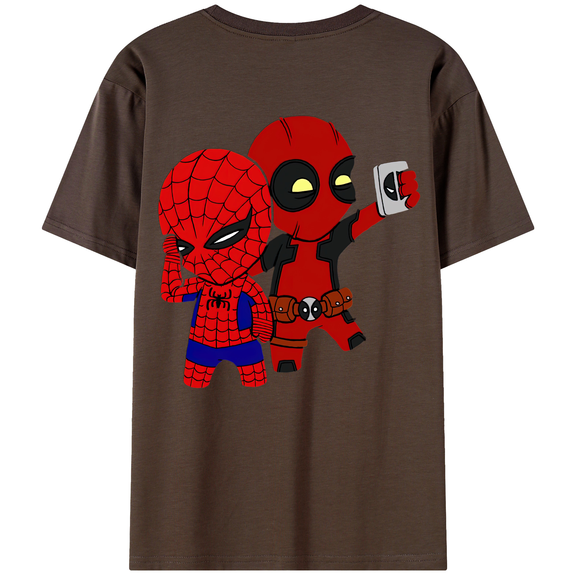 （画像用） Deadpool デッドプール 綿100％半袖Tシャツ（背面プリント）