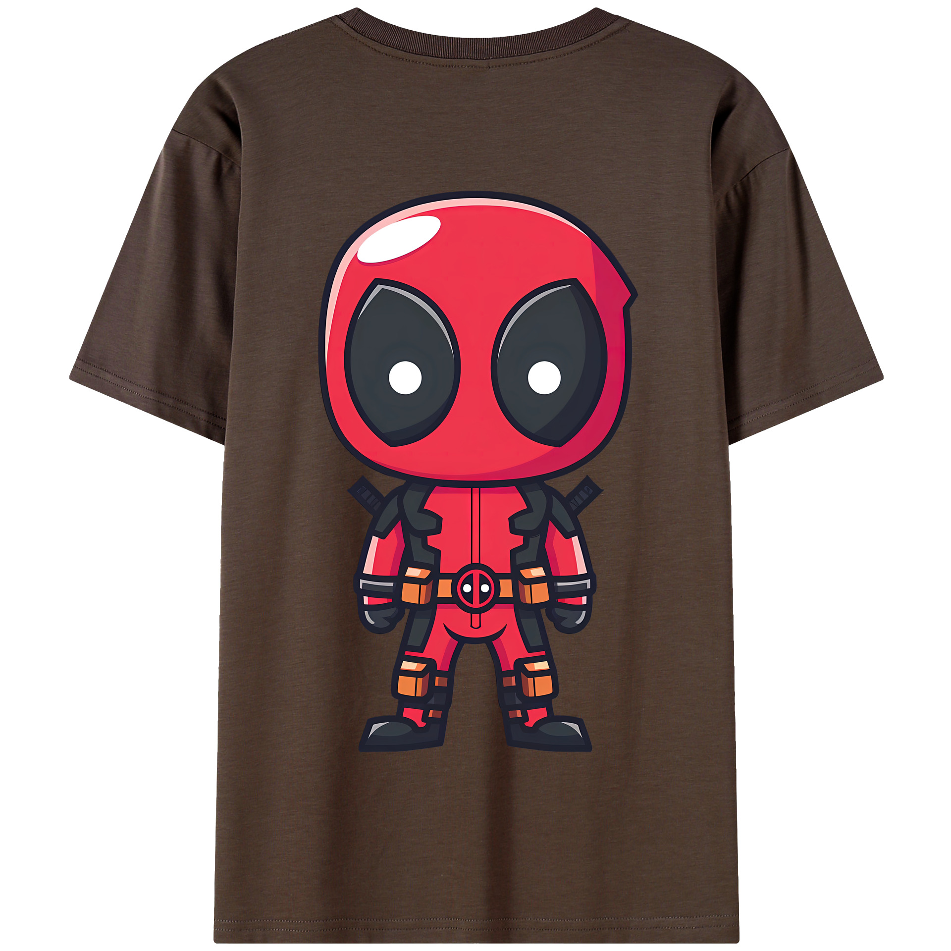 （画像用） Deadpool デッドプール 綿100％半袖Tシャツ（背面プリント）