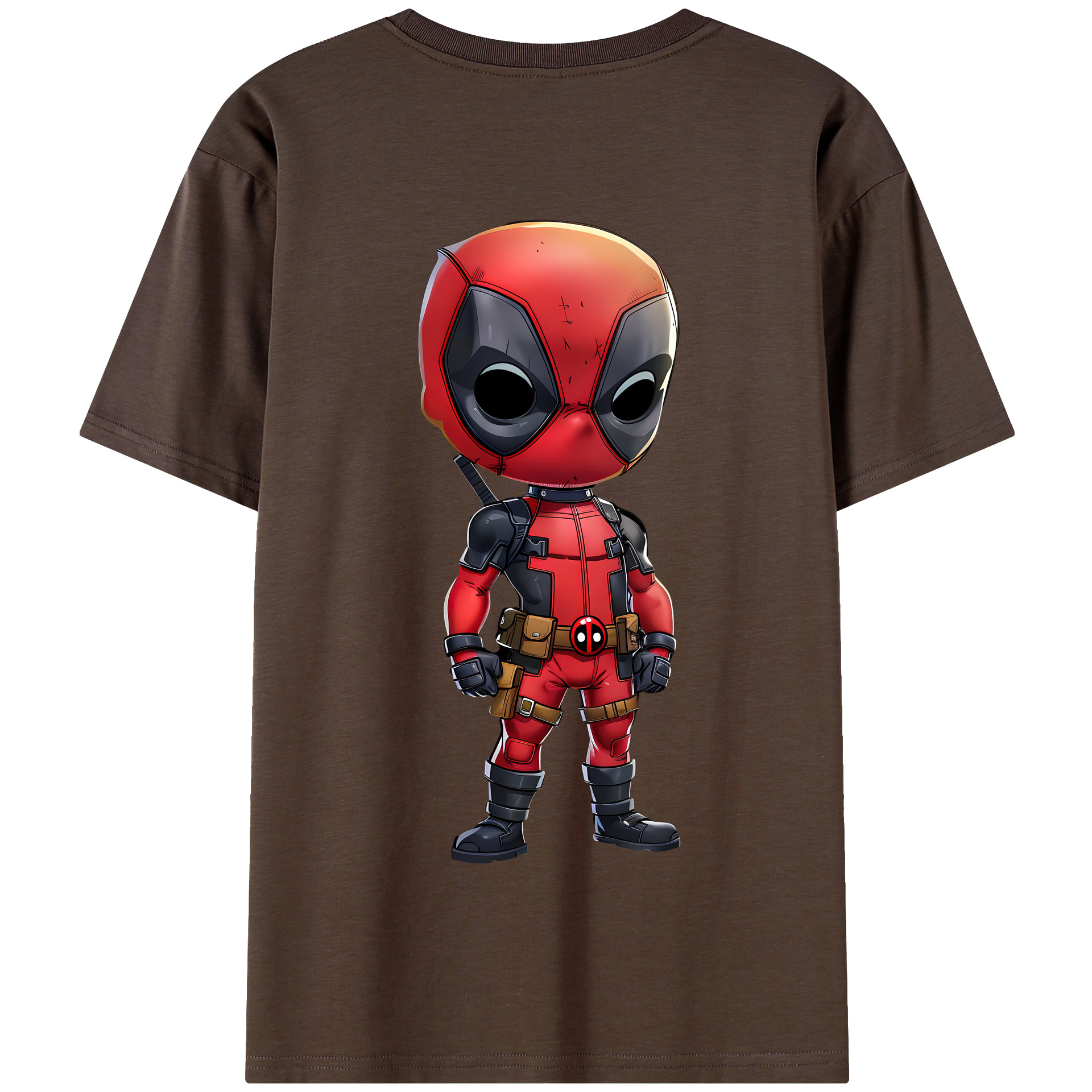（画像用） Deadpool デッドプール 綿100％半袖Tシャツ（背面プリント）