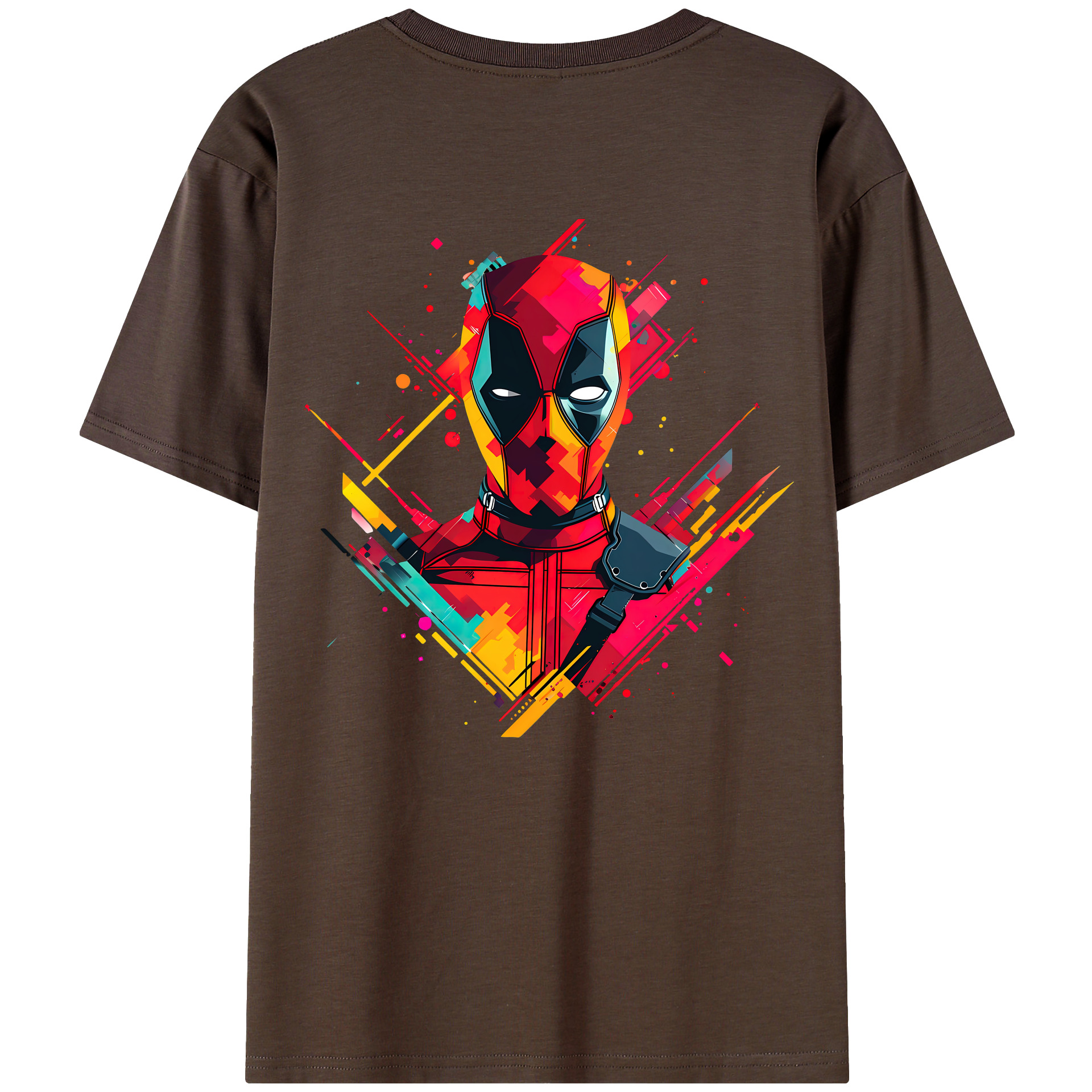 （画像用） Deadpool デッドプール 綿100％半袖Tシャツ（背面プリント）