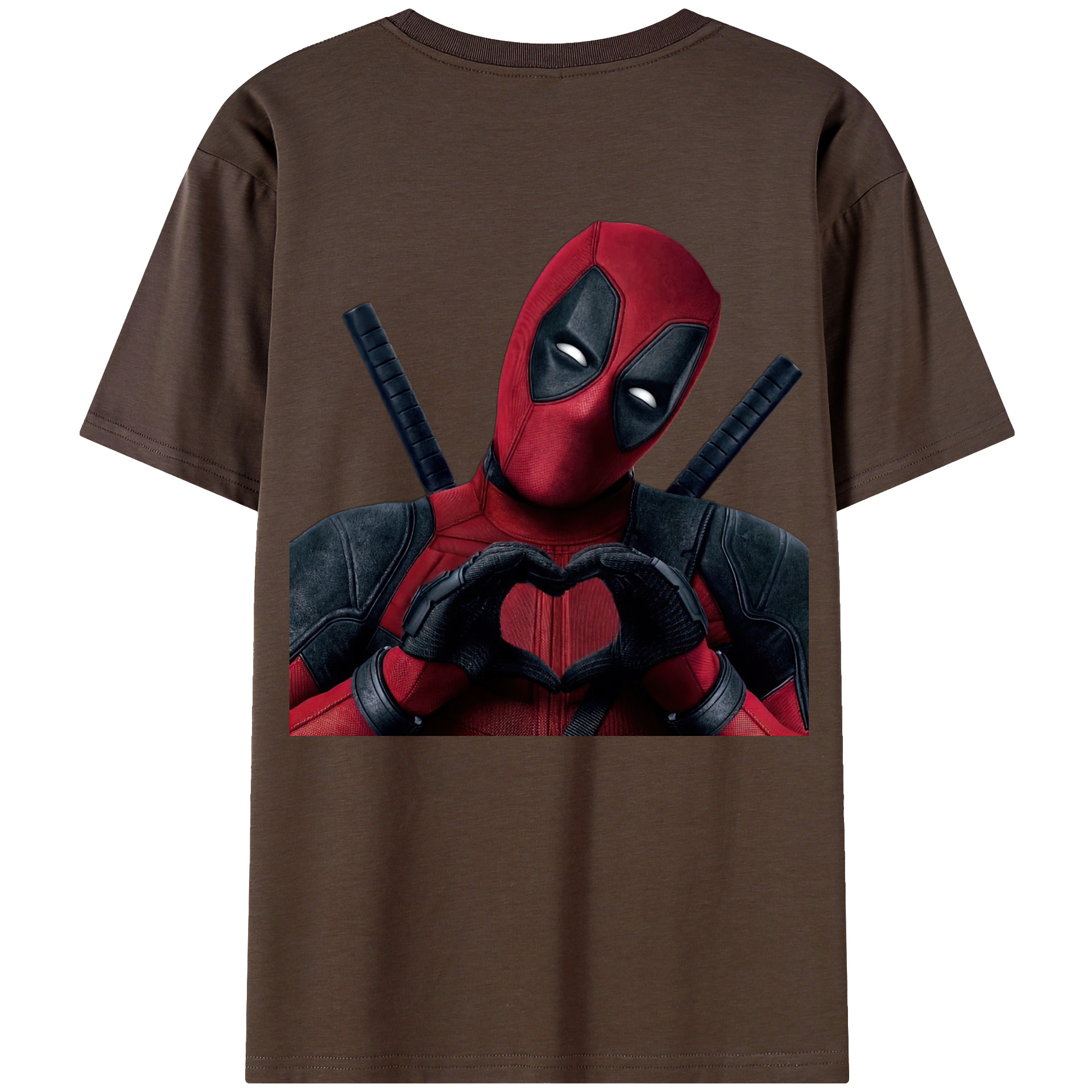 （画像用） Deadpool デッドプール 綿100％半袖Tシャツ（背面プリント）