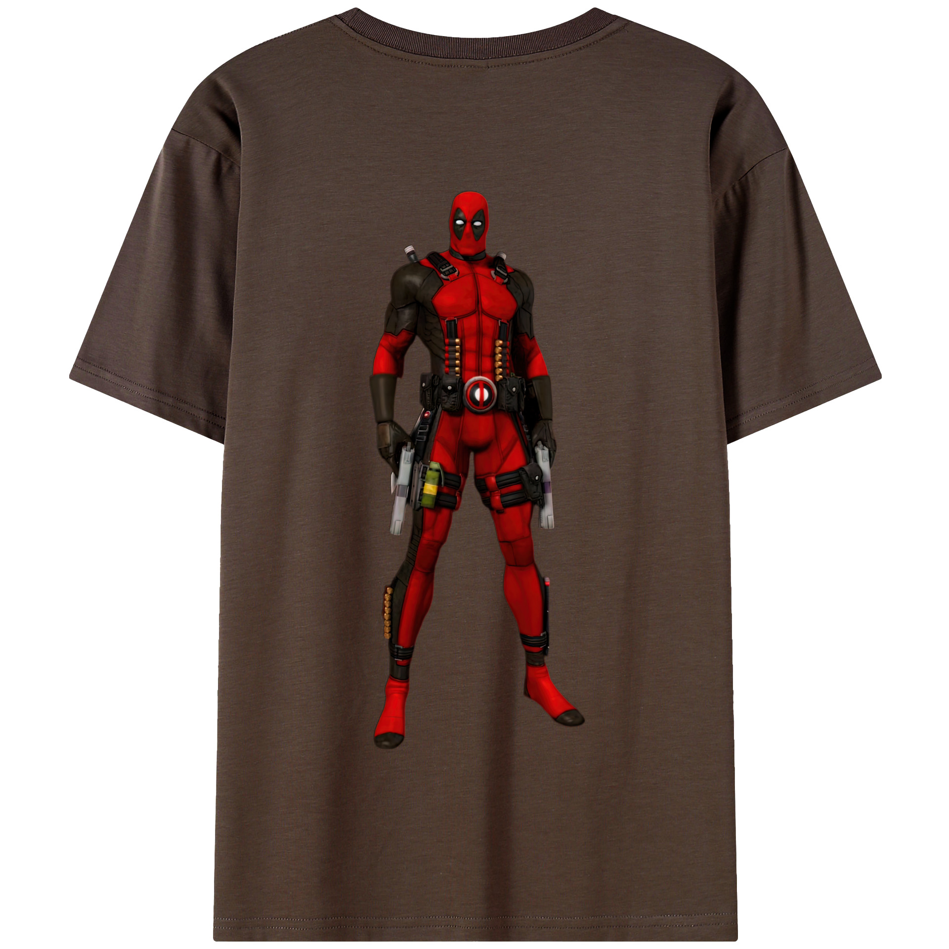 （画像用） Deadpool デッドプール 綿100％半袖Tシャツ（背面プリント）