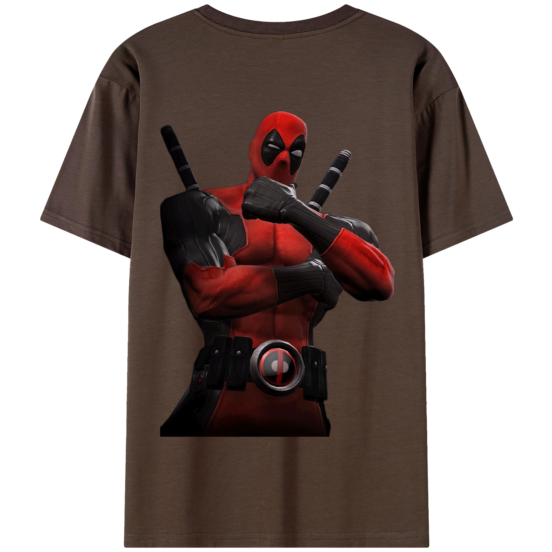 （画像用） Deadpool デッドプール 綿100％半袖Tシャツ（背面プリント）