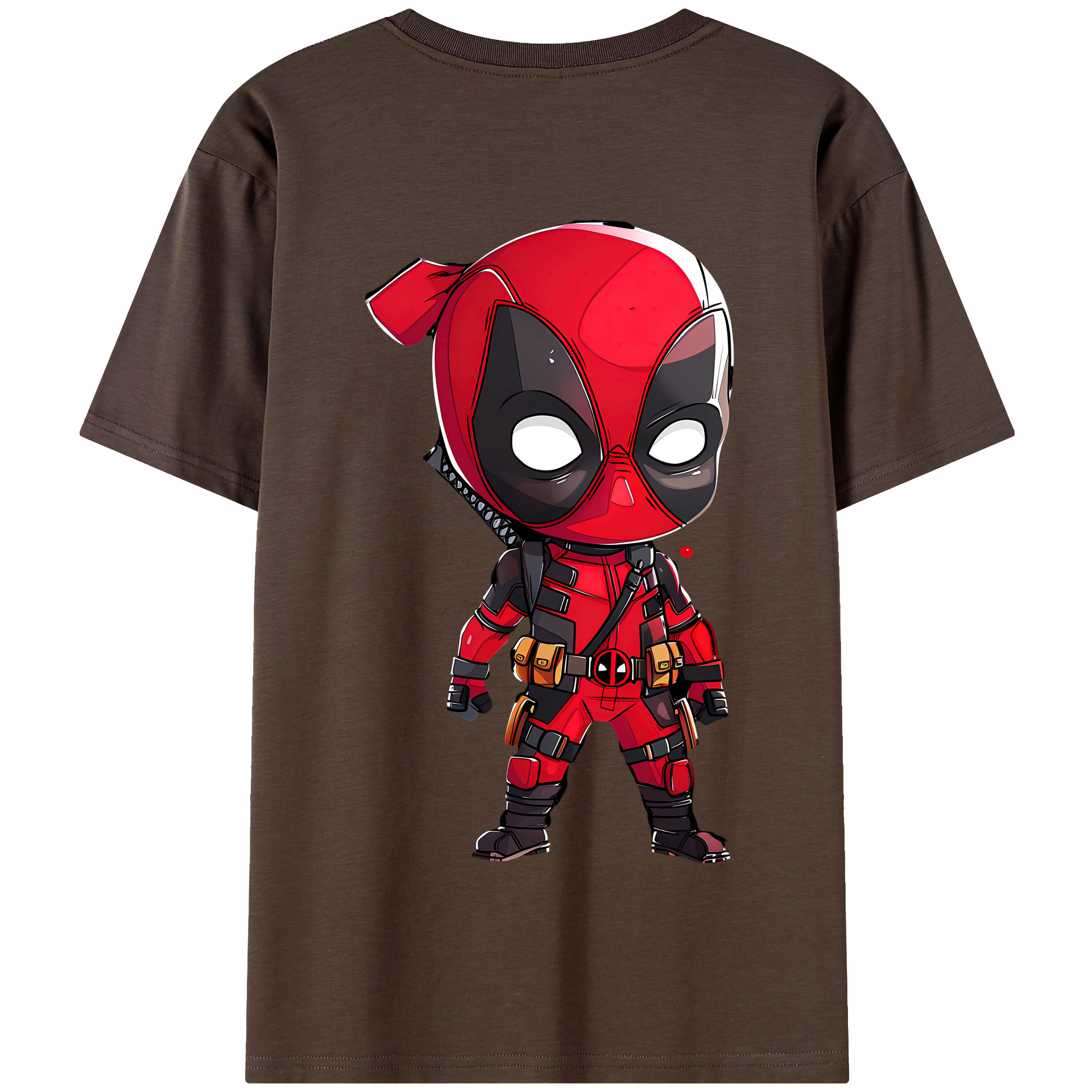 （画像用） Deadpool デッドプール 綿100％半袖Tシャツ（背面プリント）