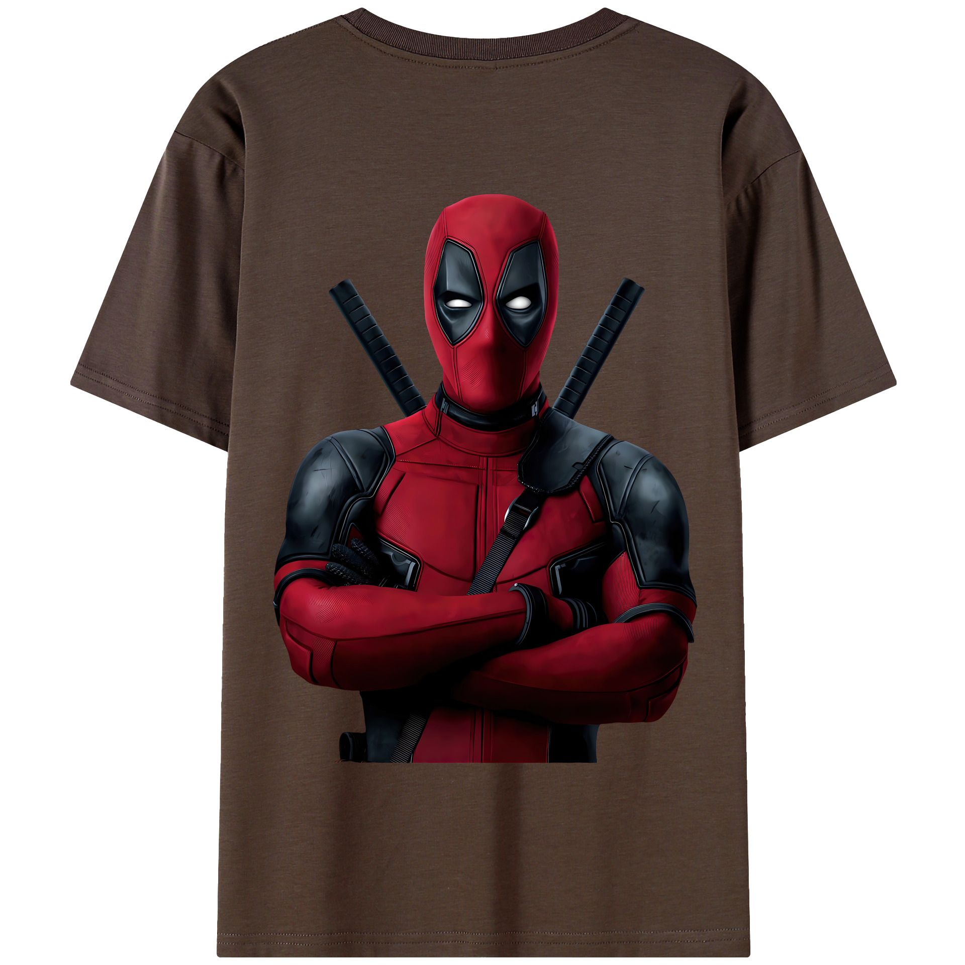 （画像用） Deadpool デッドプール 綿100％半袖Tシャツ（背面プリント）