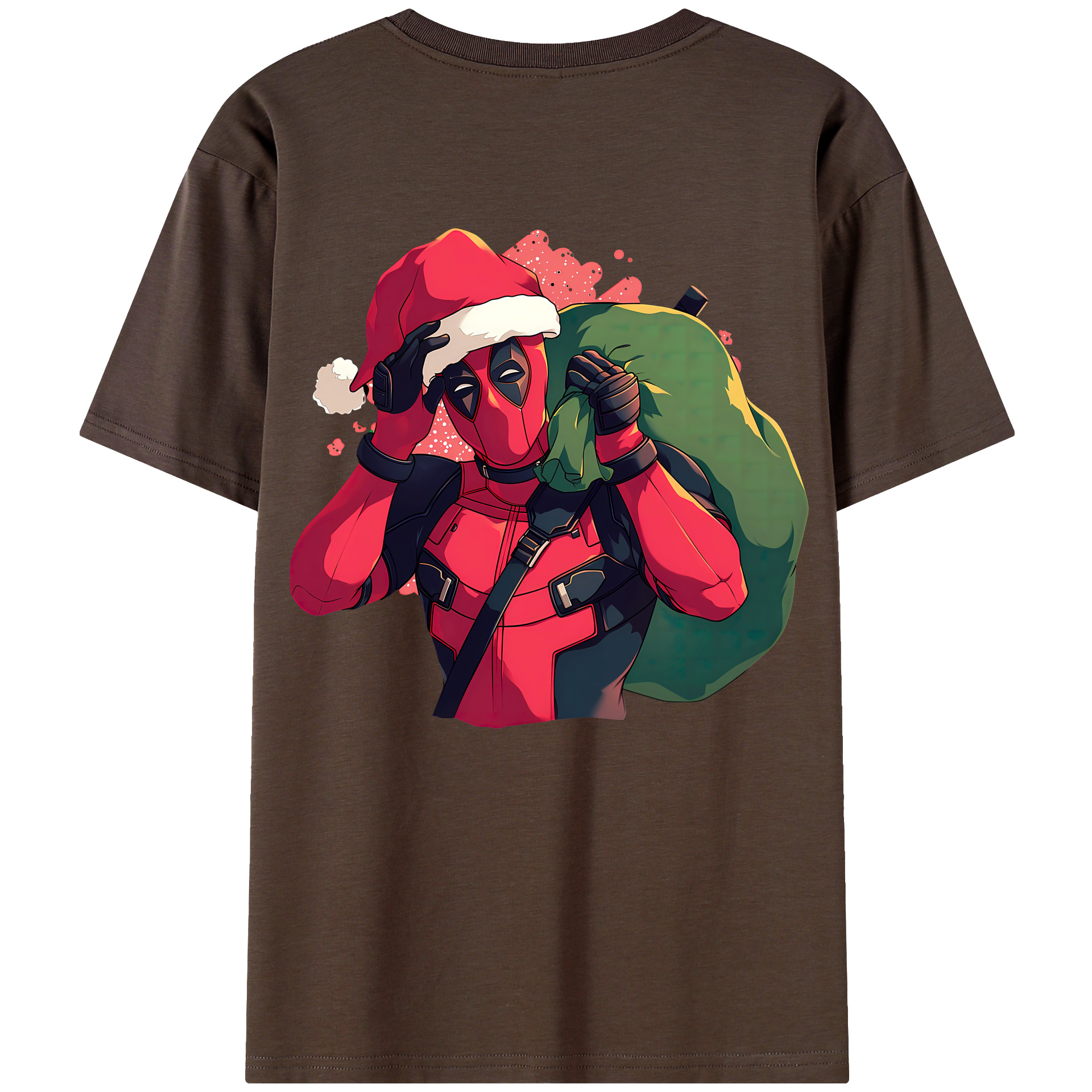 （画像用） Deadpool デッドプール 綿100％半袖Tシャツ（背面プリント）