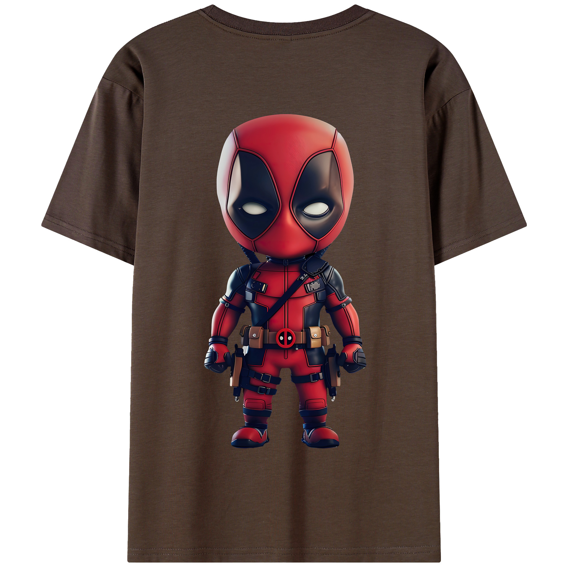 （画像用） Deadpool デッドプール 綿100％半袖Tシャツ（背面プリント）