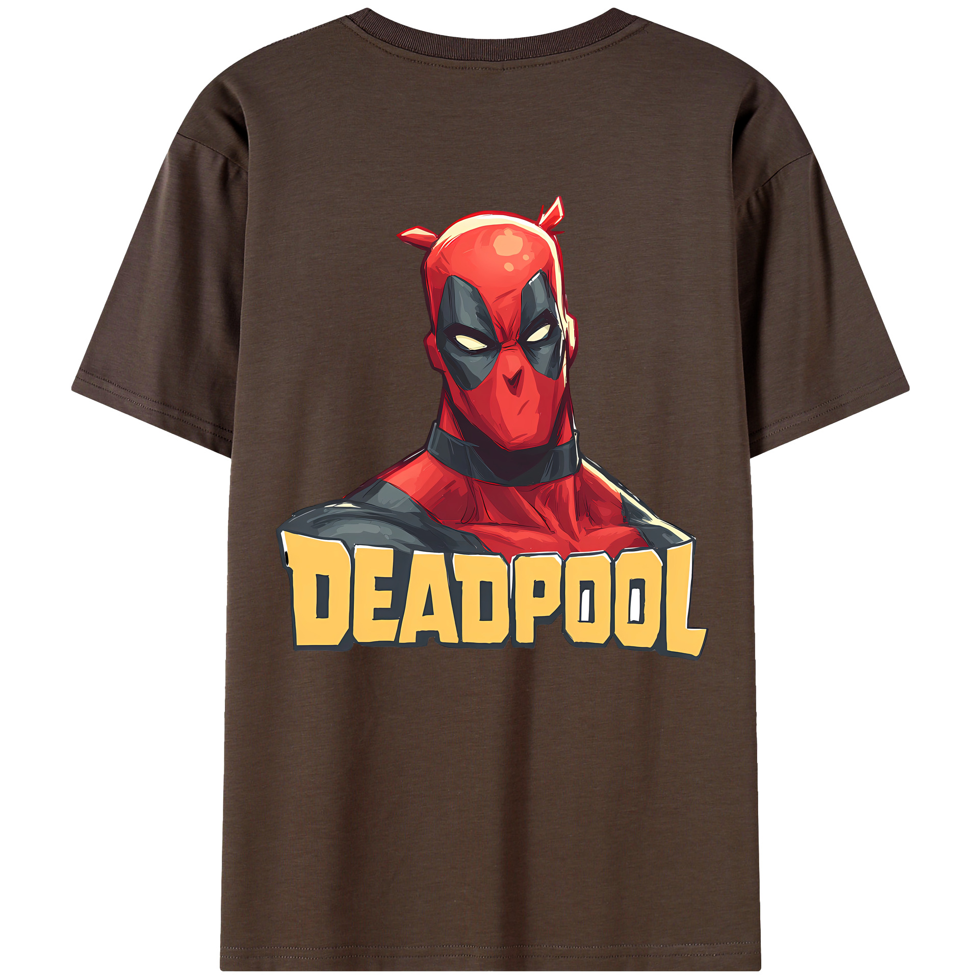 （画像用） Deadpool デッドプール 綿100％半袖Tシャツ（背面プリント）