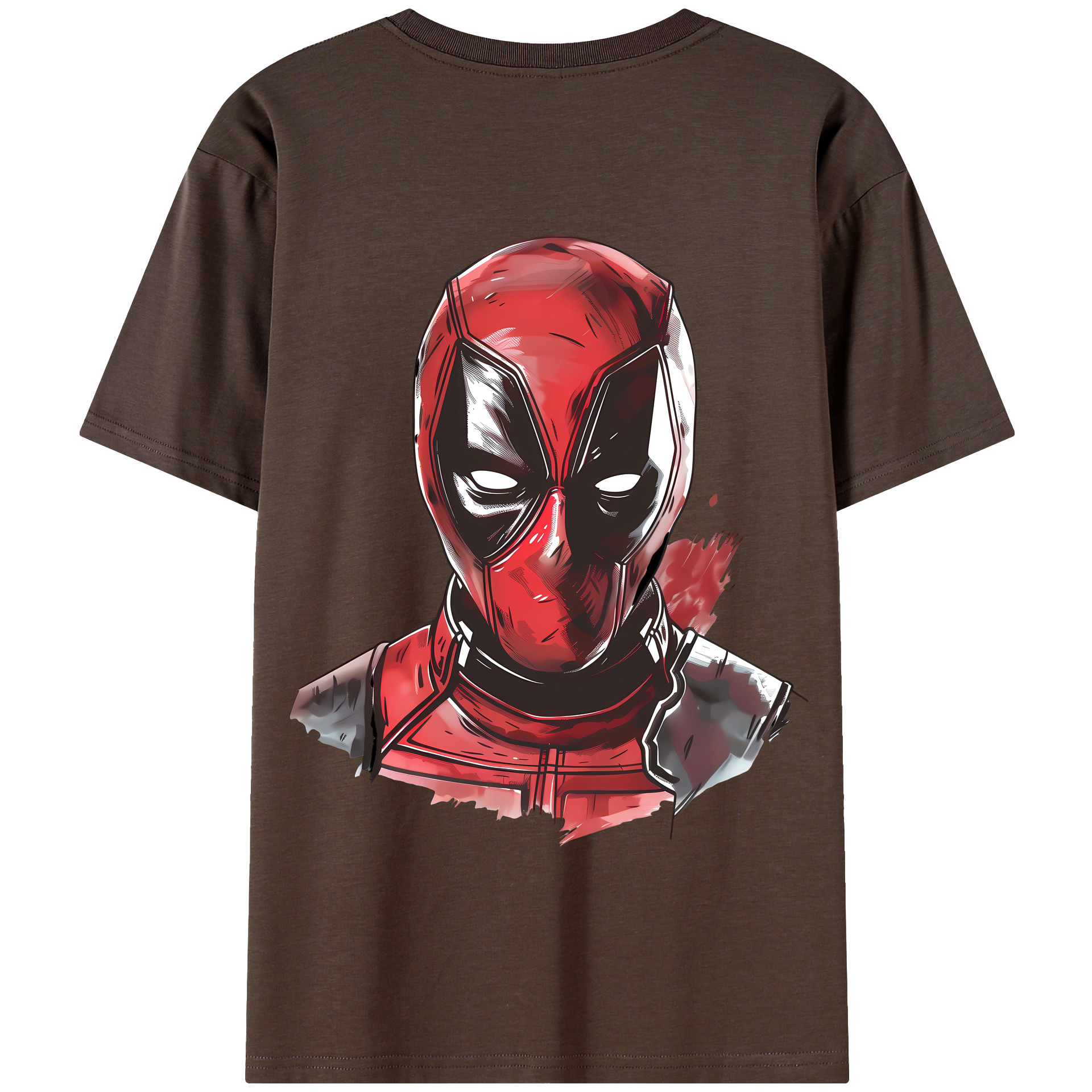 （画像用） Deadpool デッドプール 綿100％半袖Tシャツ（背面プリント）