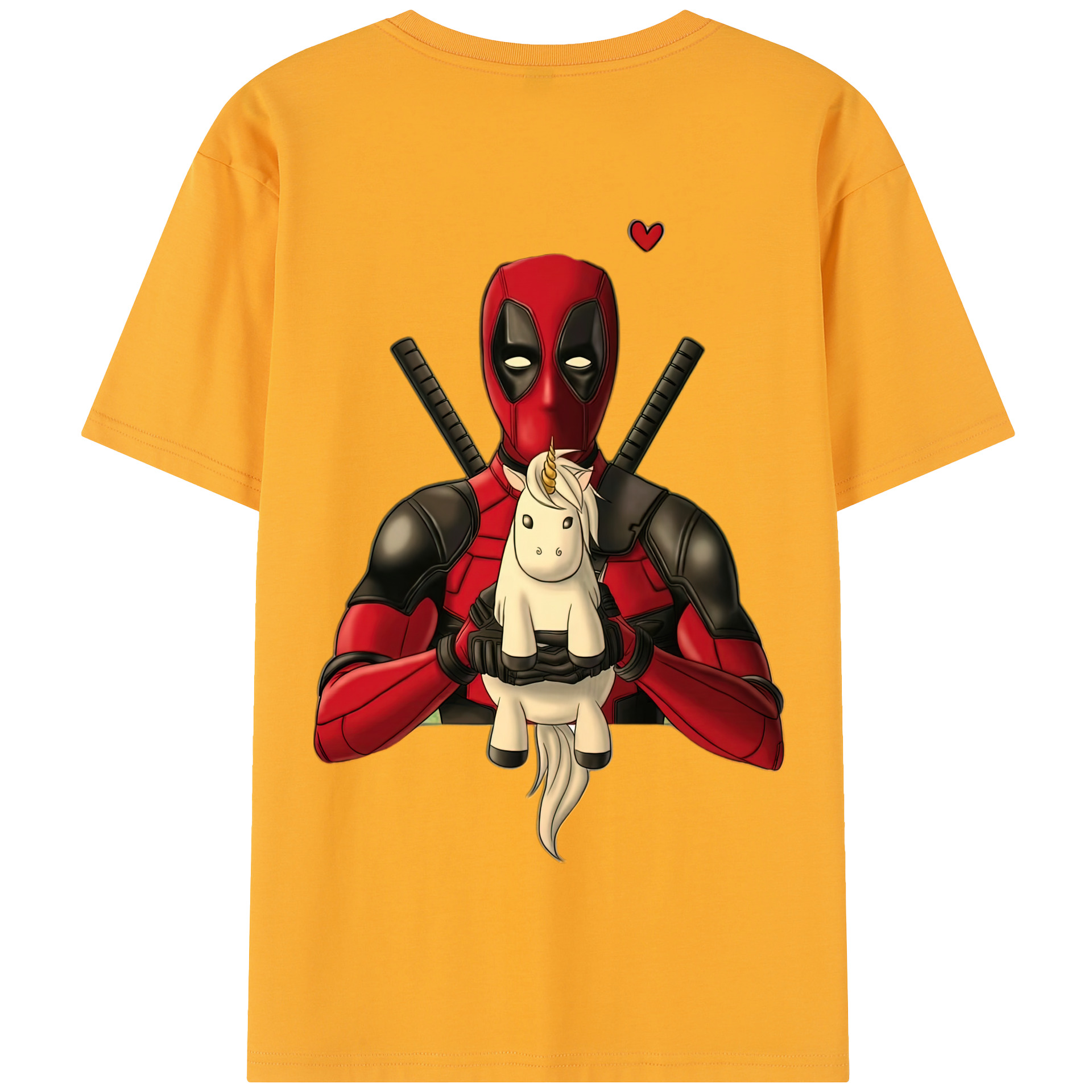 （画像用） Deadpool デッドプール 綿100％半袖Tシャツ（背面プリント）