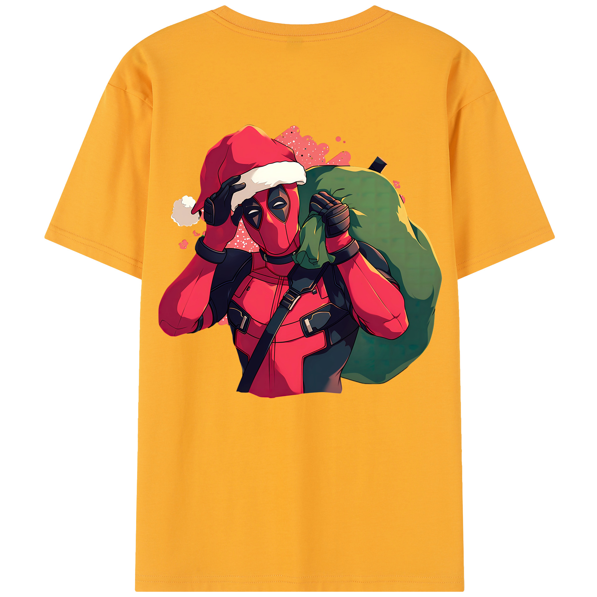 （画像用） Deadpool デッドプール 綿100％半袖Tシャツ（背面プリント）