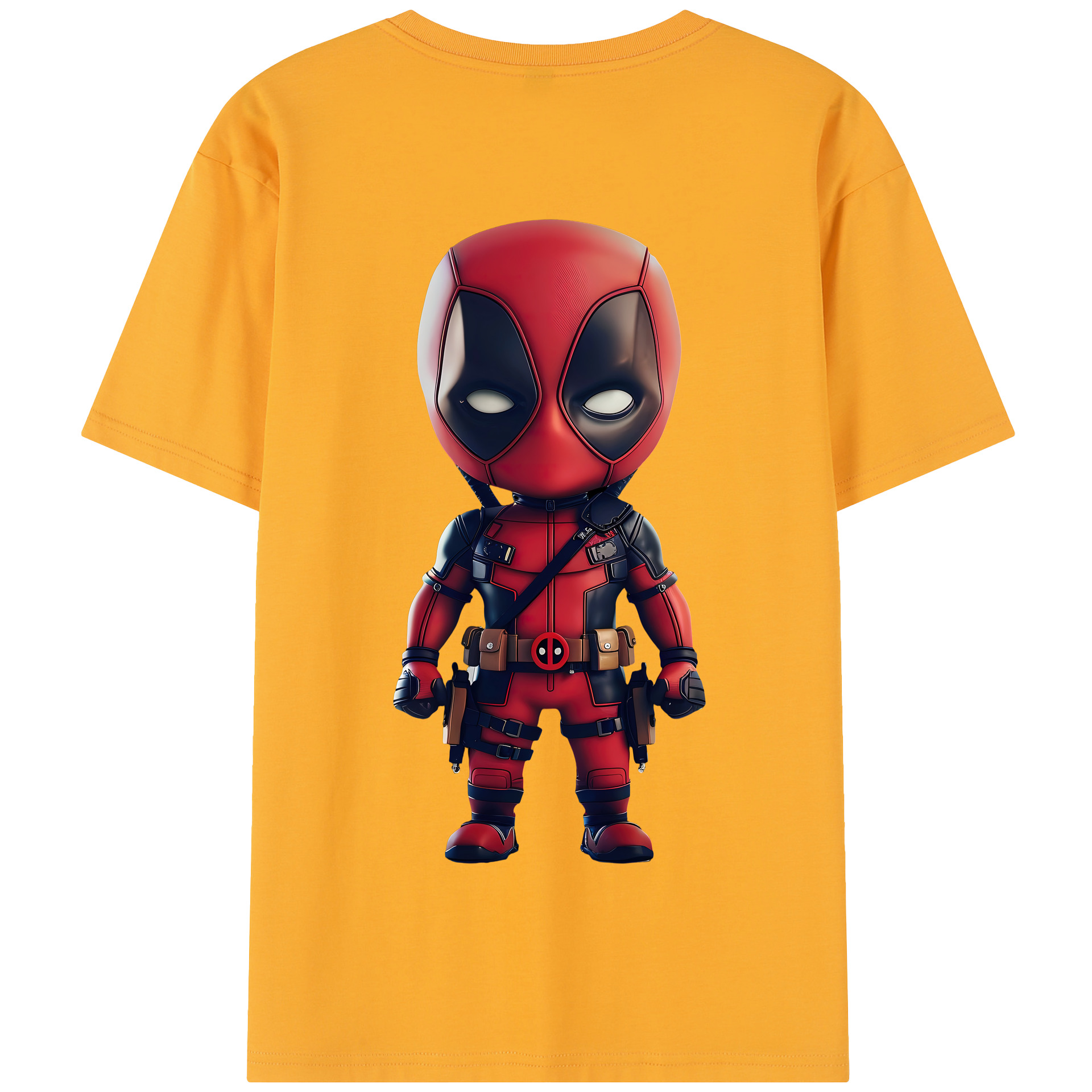 （画像用） Deadpool デッドプール 綿100％半袖Tシャツ（背面プリント）