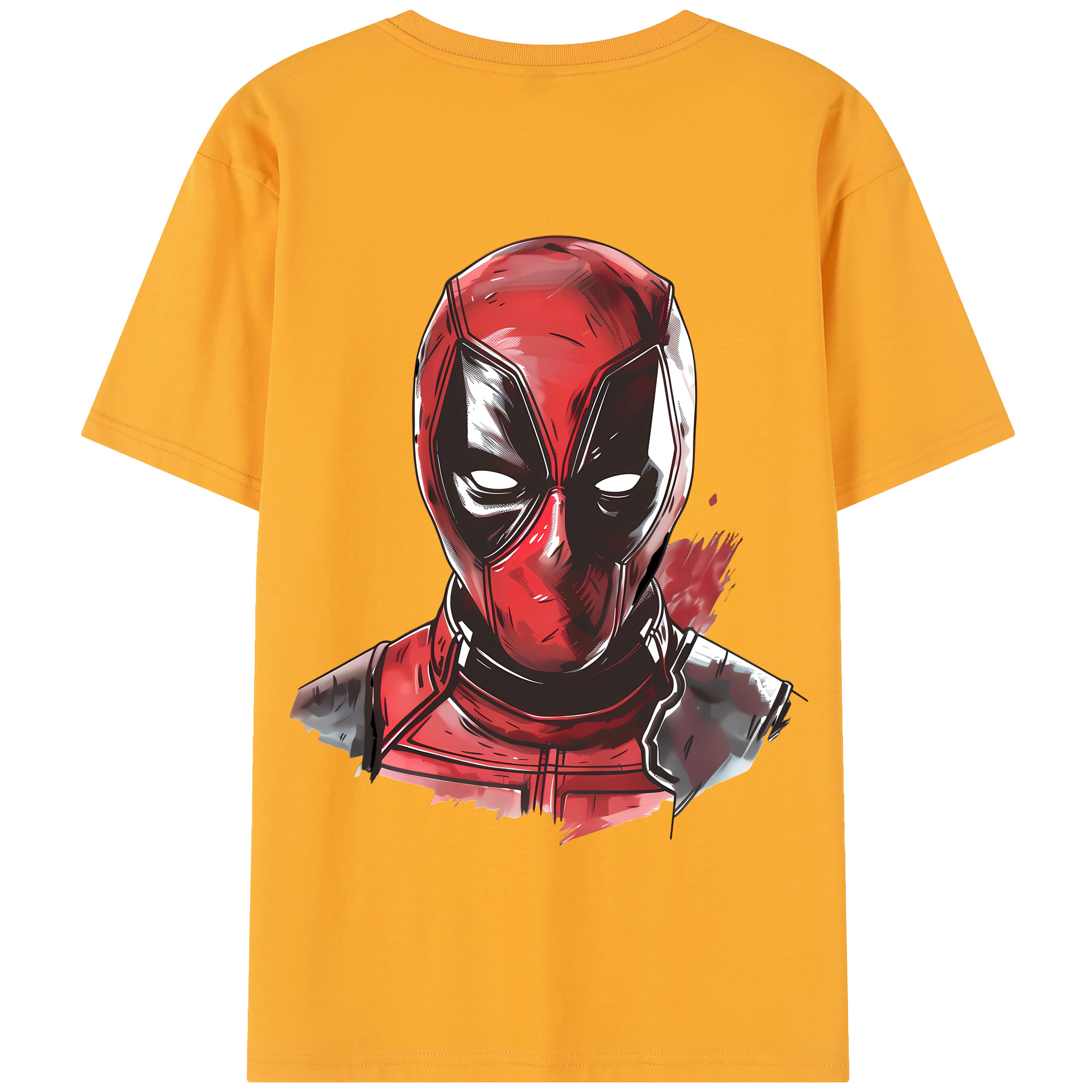 （画像用） Deadpool デッドプール 綿100％半袖Tシャツ（背面プリント）