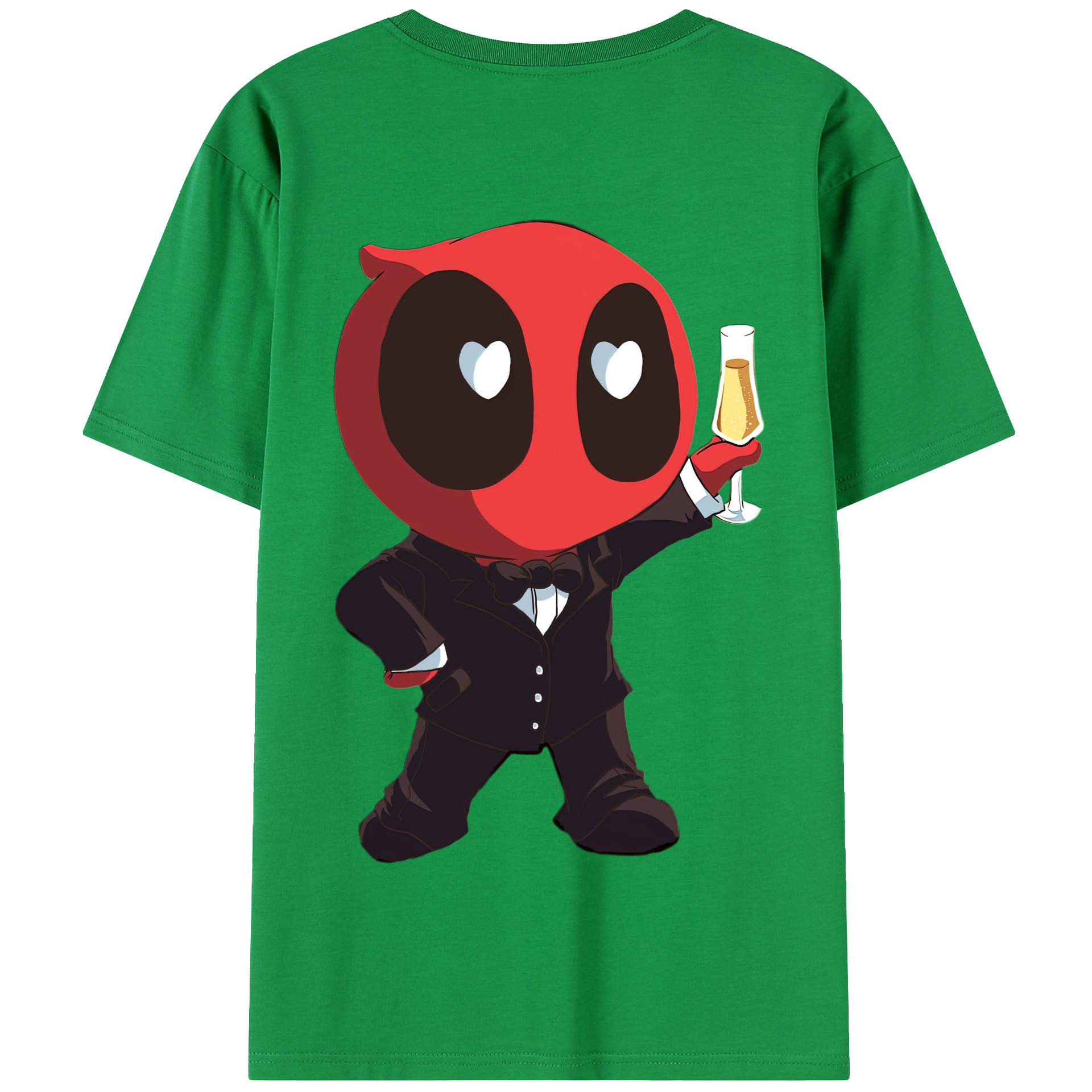 （画像用） Deadpool デッドプール 綿100％半袖Tシャツ（背面プリント）