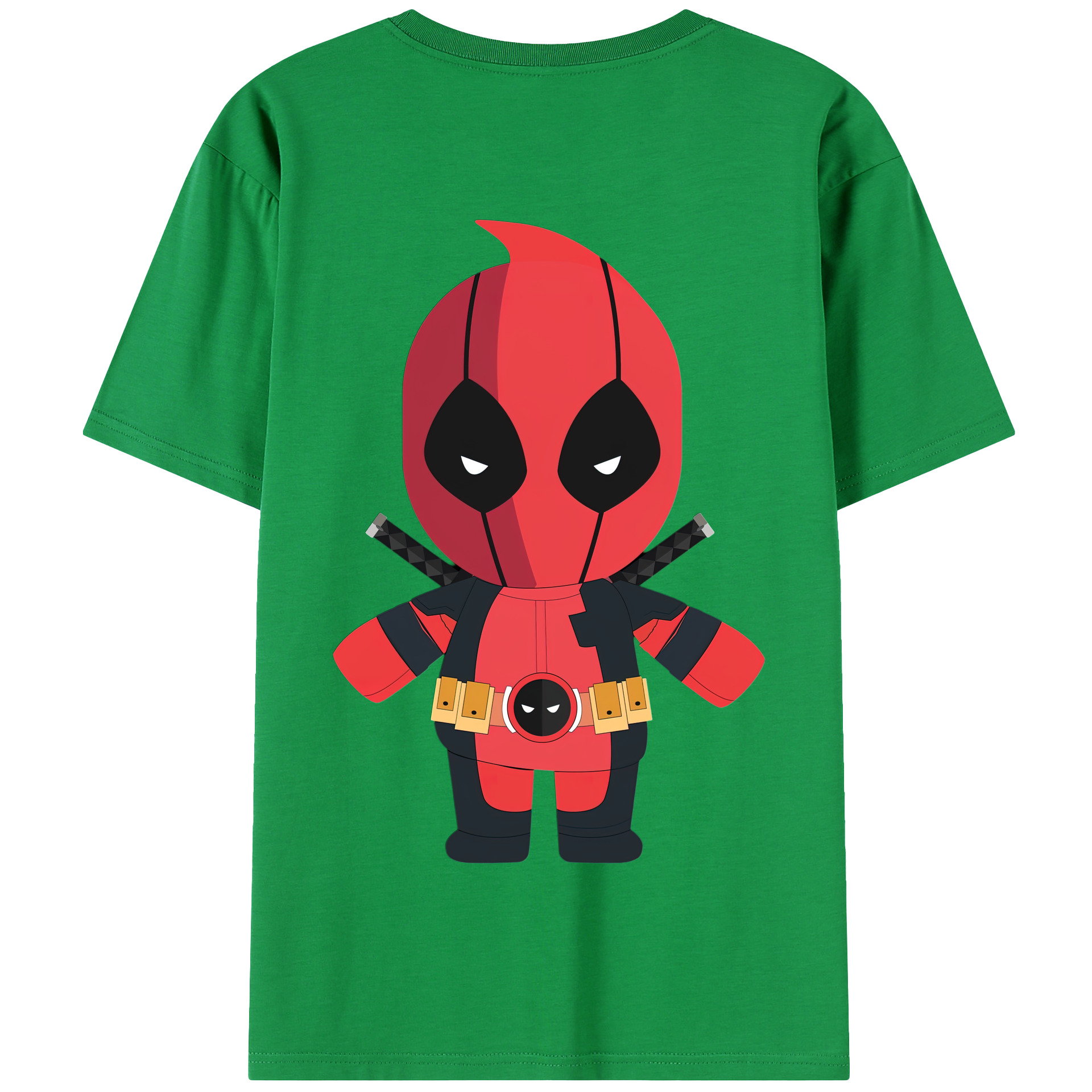 （画像用） Deadpool デッドプール 綿100％半袖Tシャツ（背面プリント）