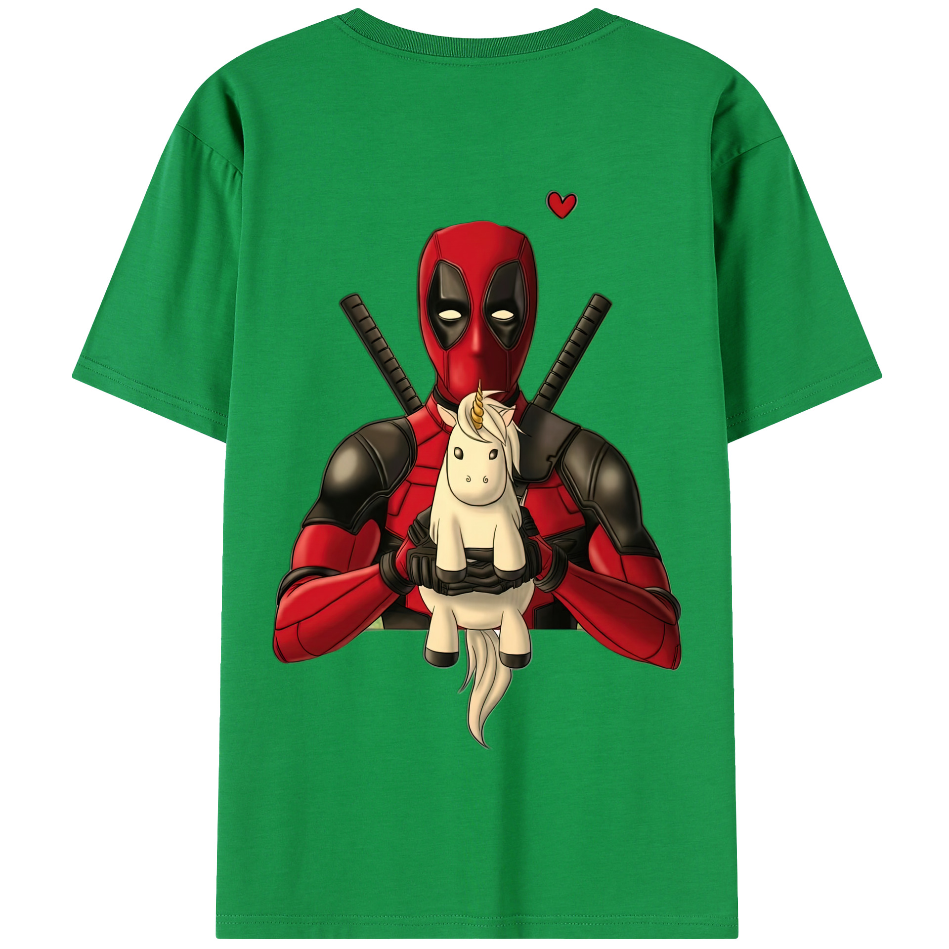 （画像用） Deadpool デッドプール 綿100％半袖Tシャツ（背面プリント）