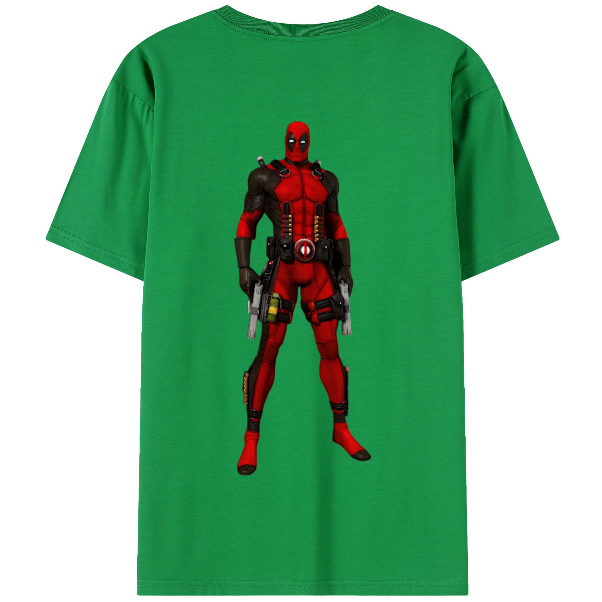 （画像用） Deadpool デッドプール 綿100％半袖Tシャツ（背面プリント）
