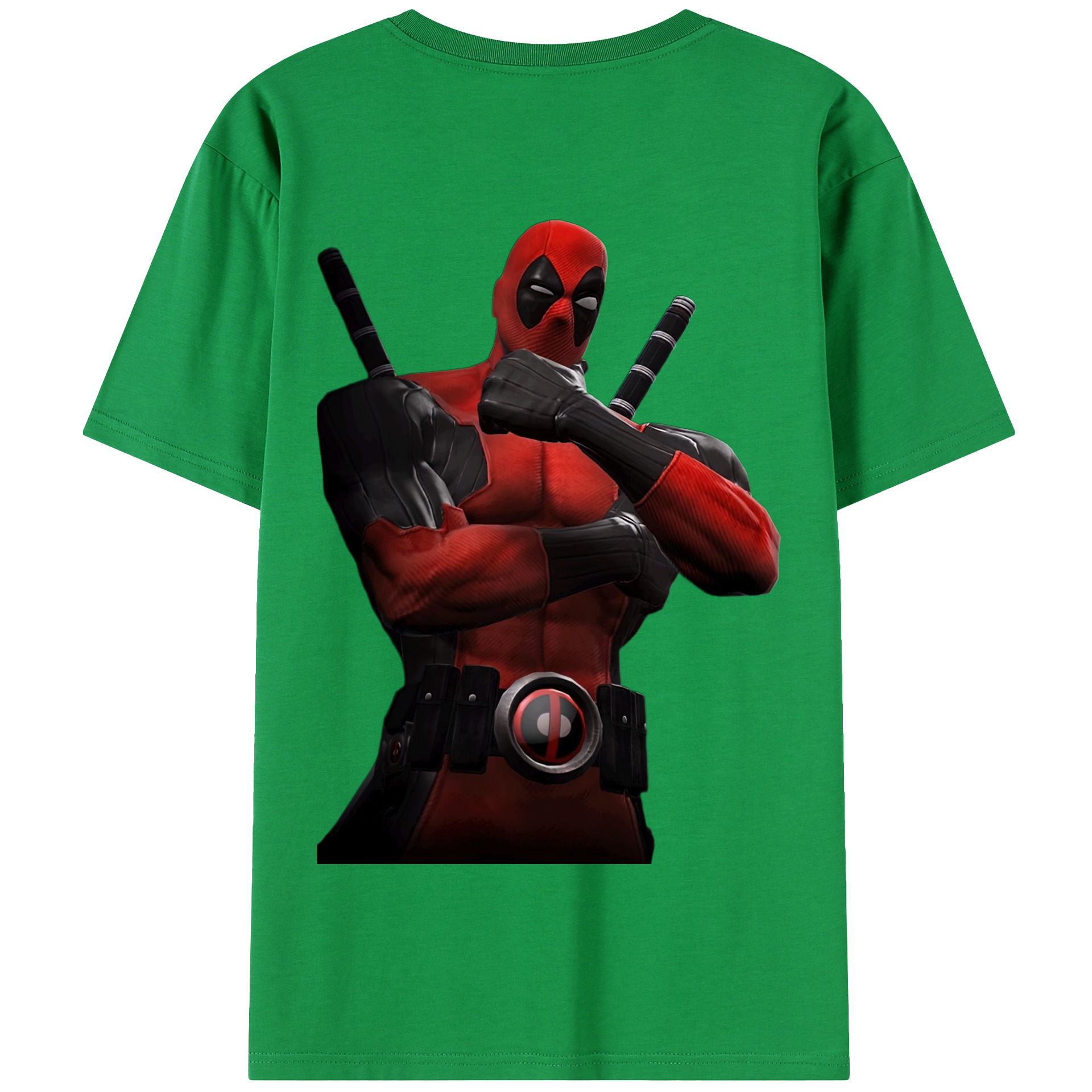（画像用） Deadpool デッドプール 綿100％半袖Tシャツ（背面プリント）