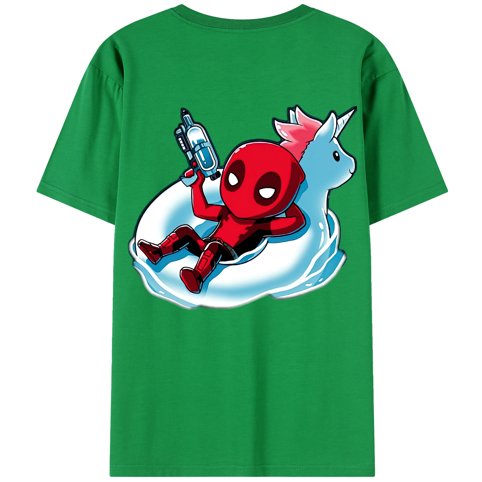 （画像用） Deadpool デッドプール 綿100％半袖Tシャツ（背面プリント）