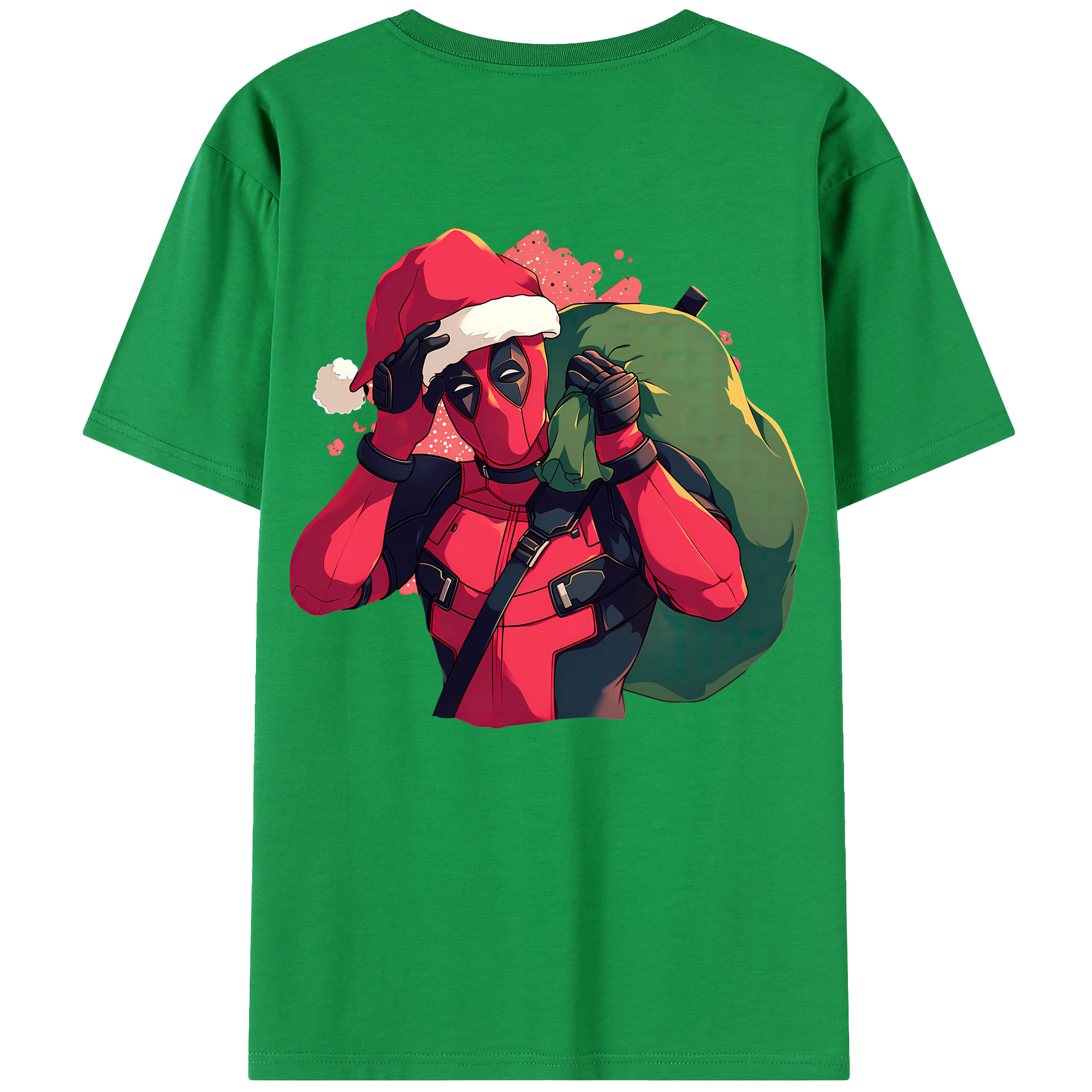 （画像用） Deadpool デッドプール 綿100％半袖Tシャツ（背面プリント）