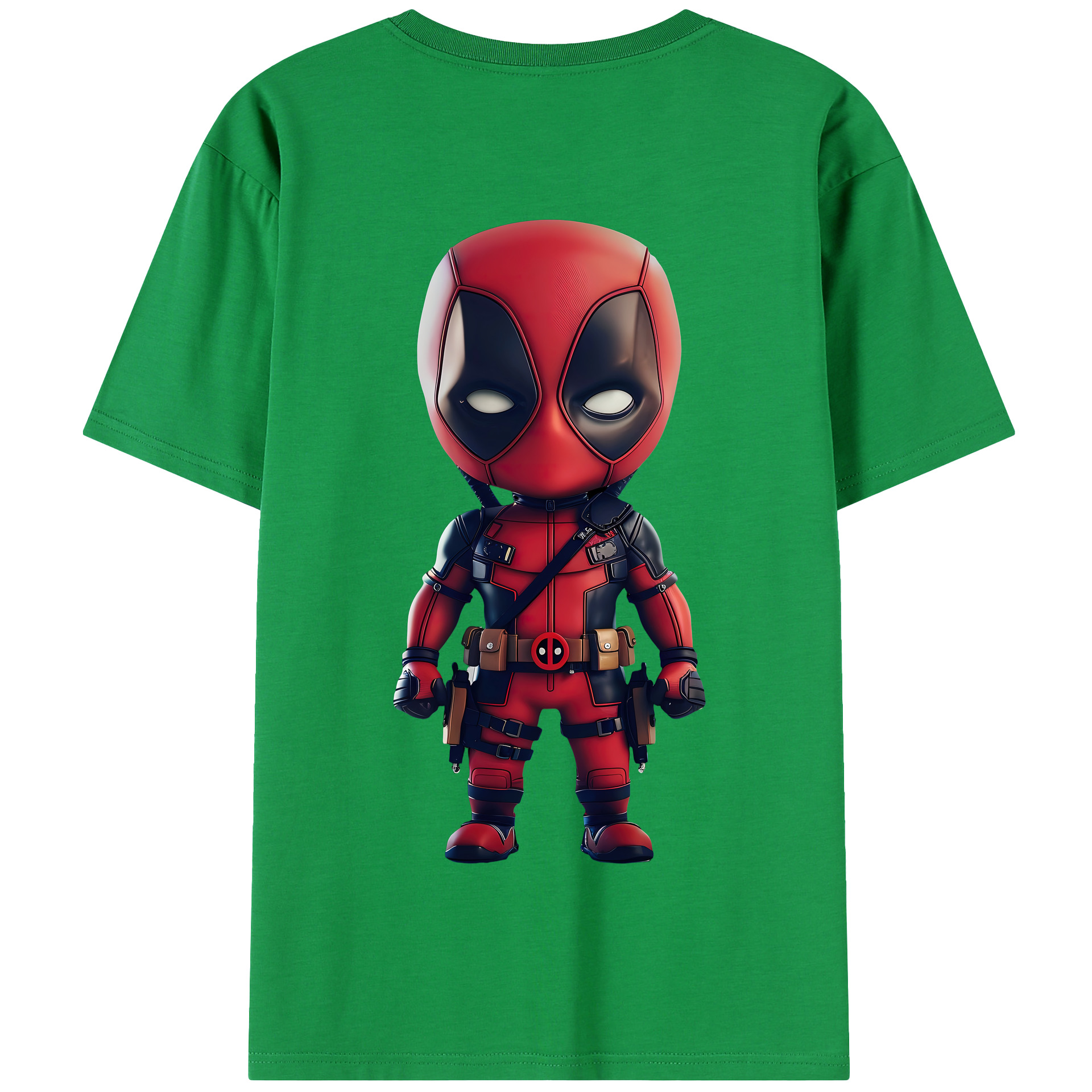 （画像用） Deadpool デッドプール 綿100％半袖Tシャツ（背面プリント）