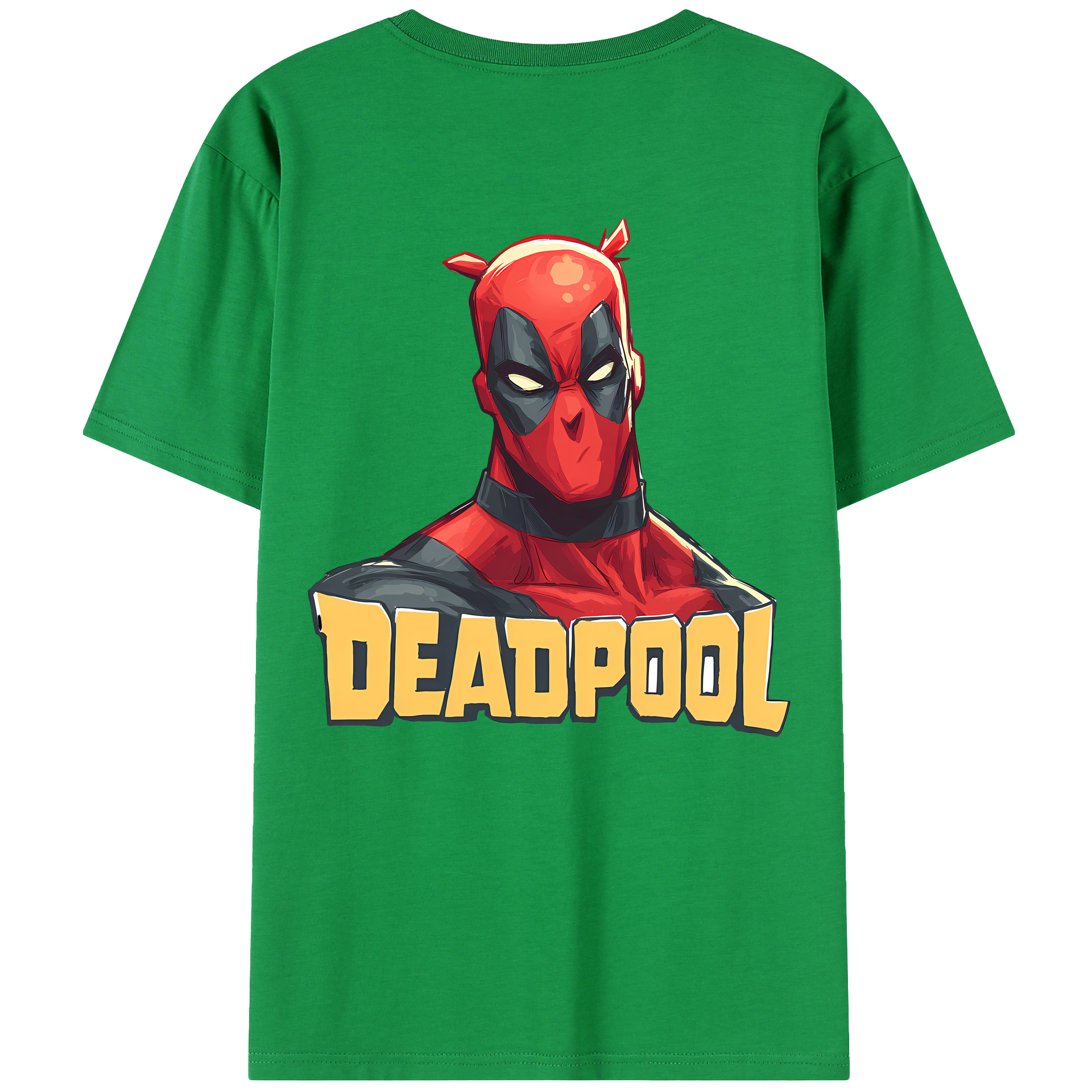 （画像用） Deadpool デッドプール 綿100％半袖Tシャツ（背面プリント）