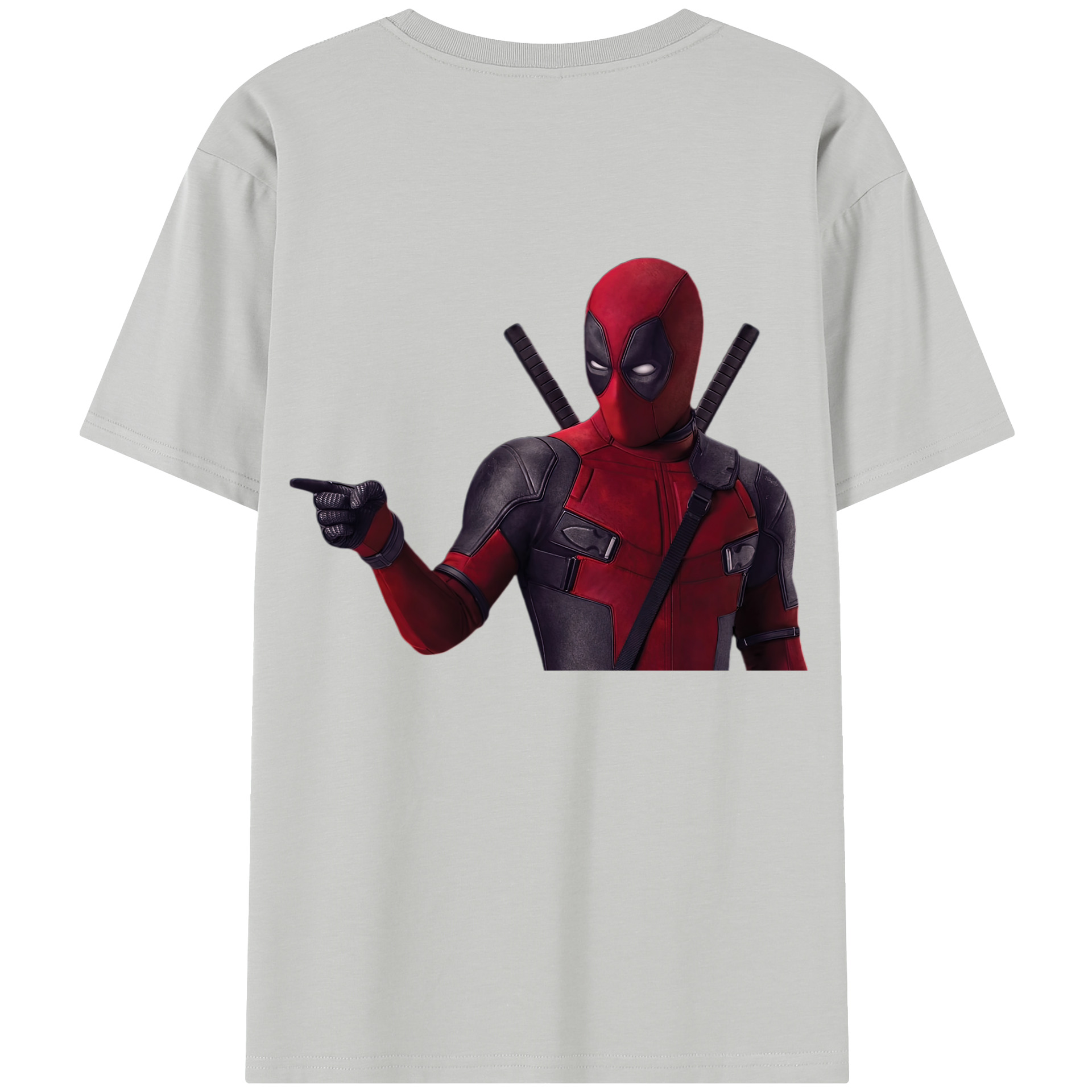 （画像用） Deadpool デッドプール 綿100％半袖Tシャツ（背面プリント）