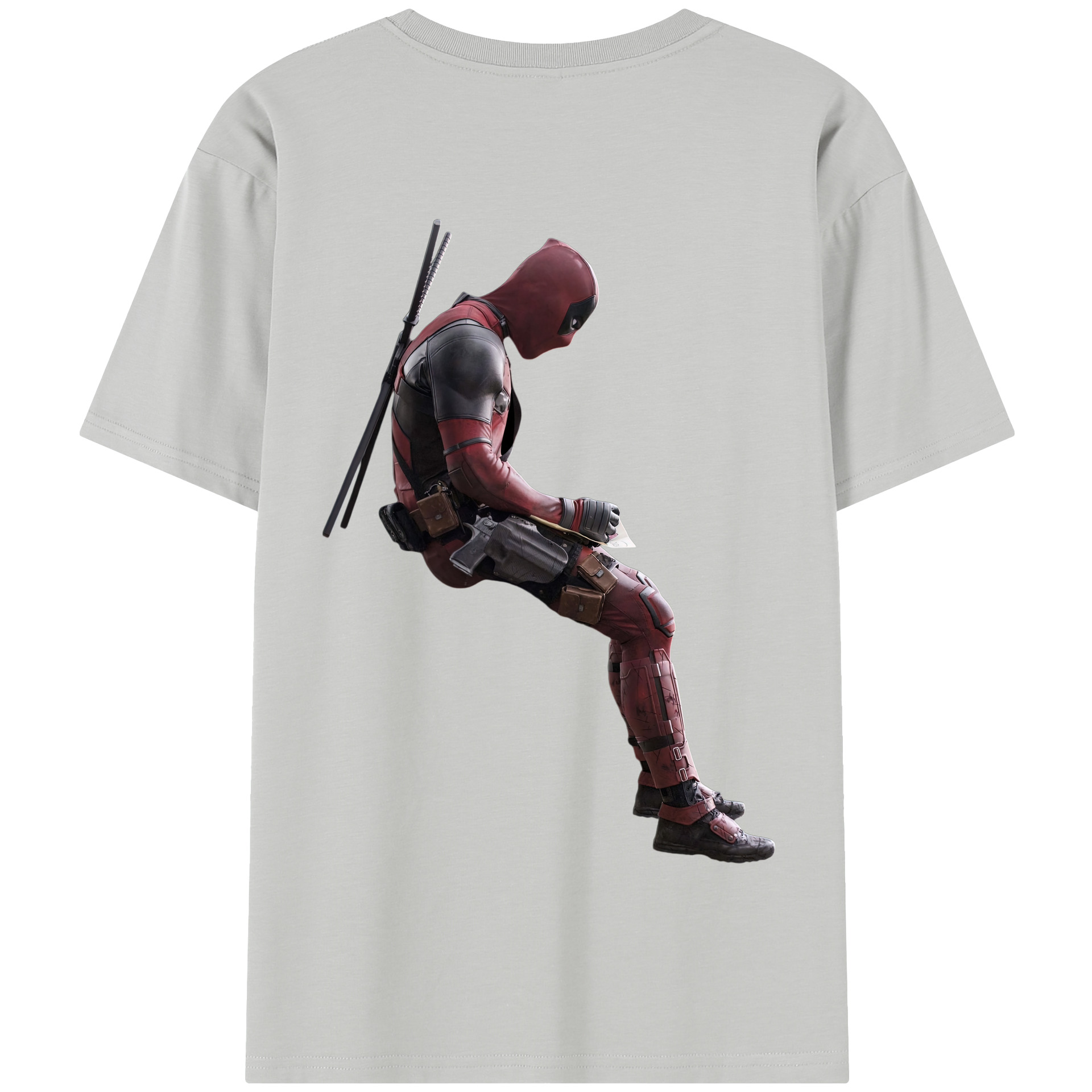 （画像用） Deadpool デッドプール 綿100％半袖Tシャツ（背面プリント）