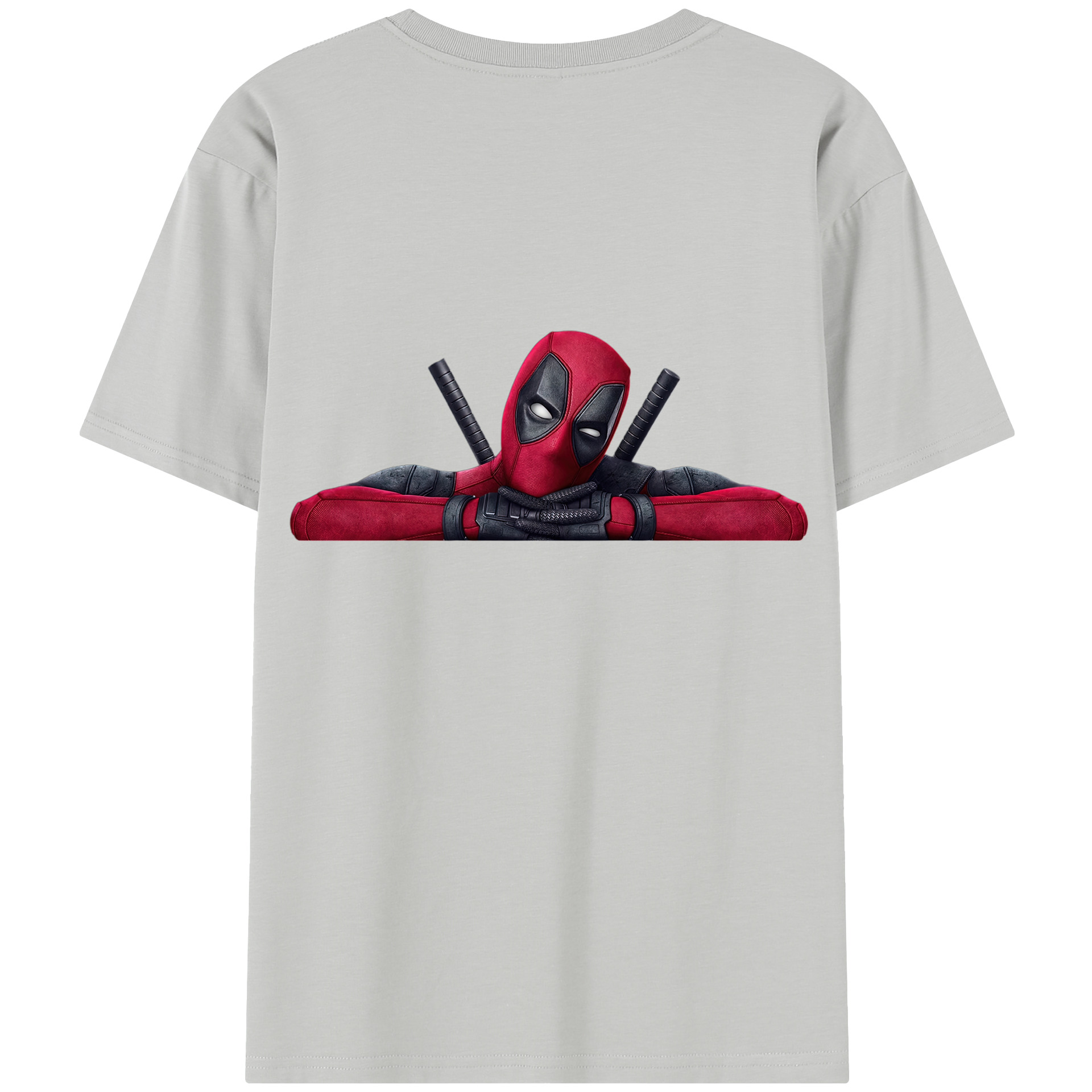 （画像用） Deadpool デッドプール 綿100％半袖Tシャツ（背面プリント）