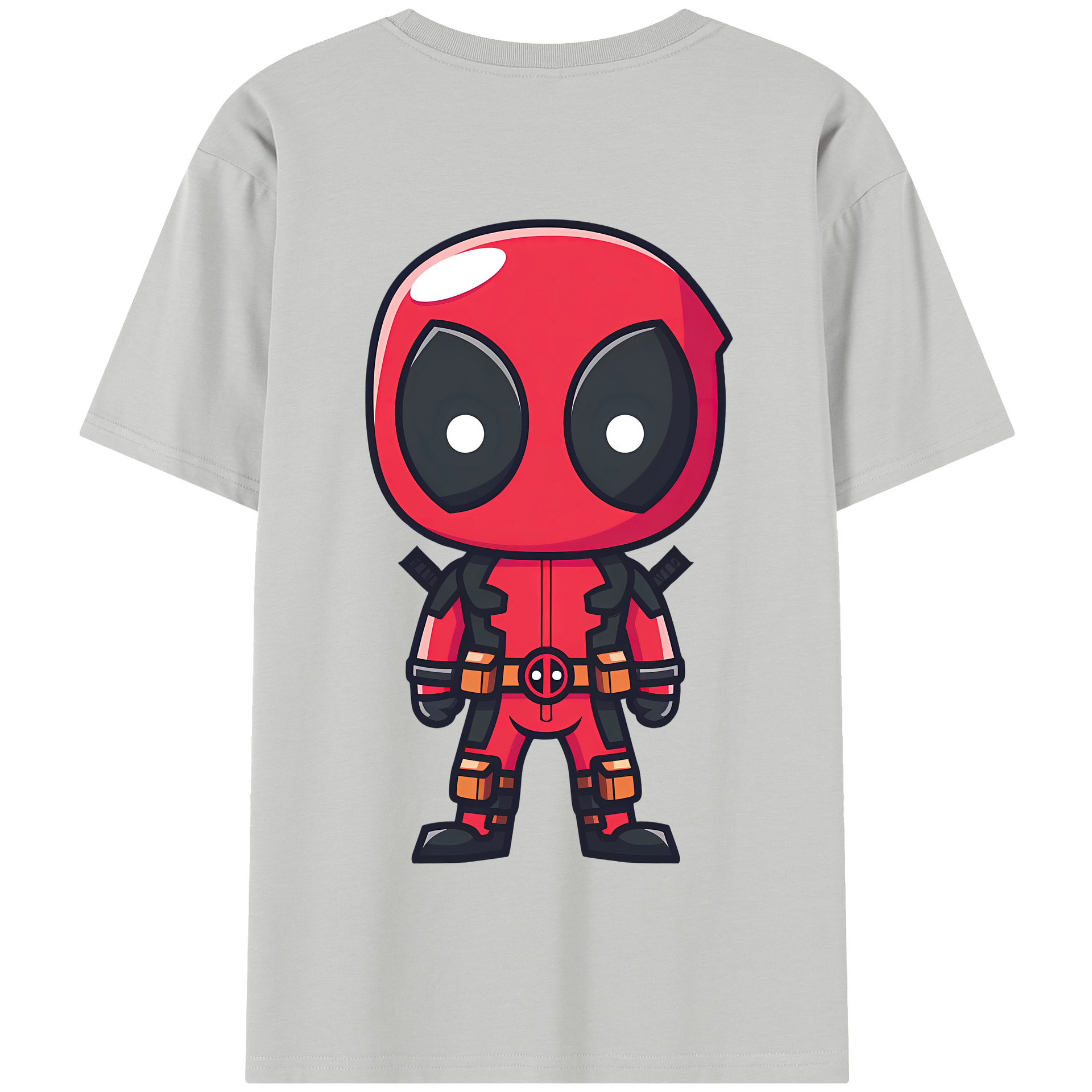 （画像用） Deadpool デッドプール 綿100％半袖Tシャツ（背面プリント）