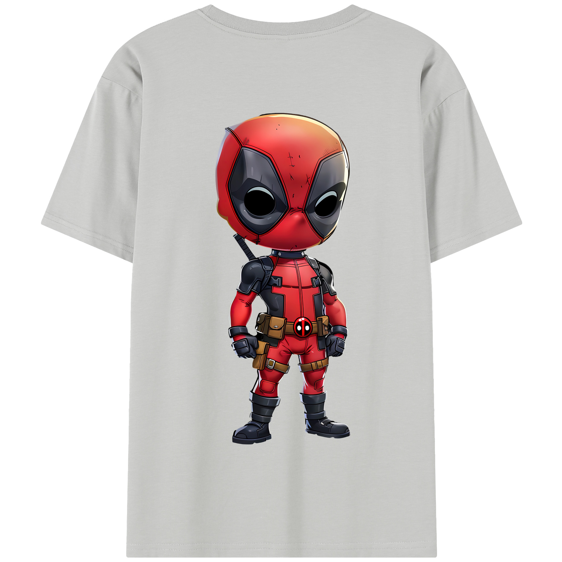（画像用） Deadpool デッドプール 綿100％半袖Tシャツ（背面プリント）