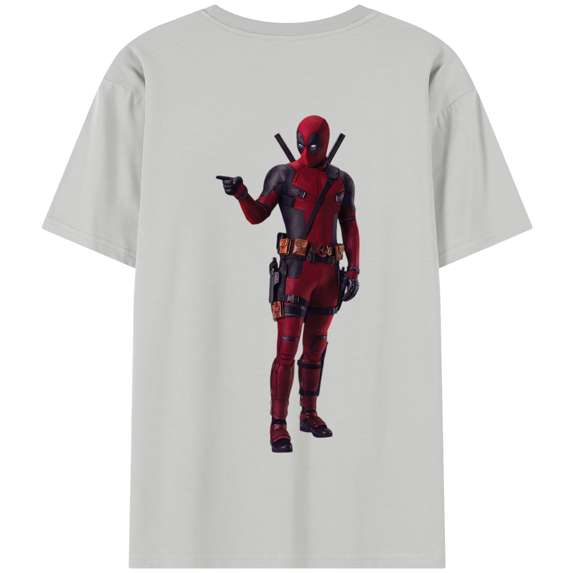 （画像用） Deadpool デッドプール 綿100％半袖Tシャツ（背面プリント）