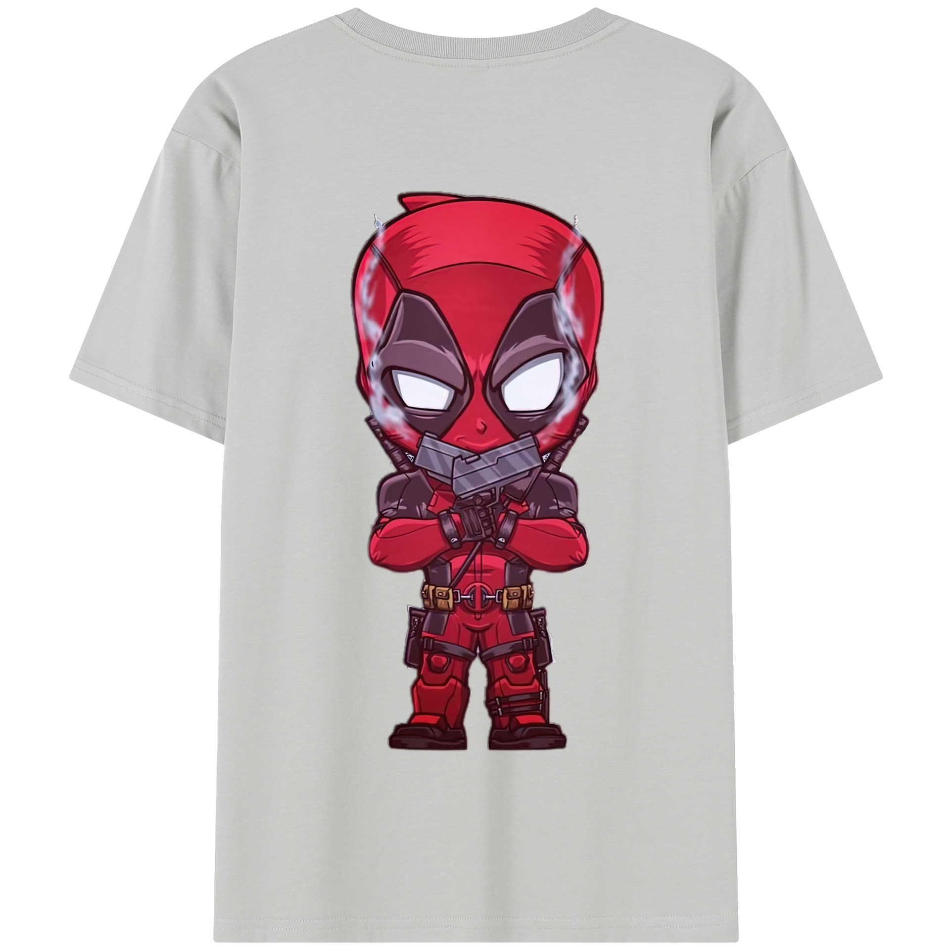 （画像用） Deadpool デッドプール 綿100％半袖Tシャツ（背面プリント）