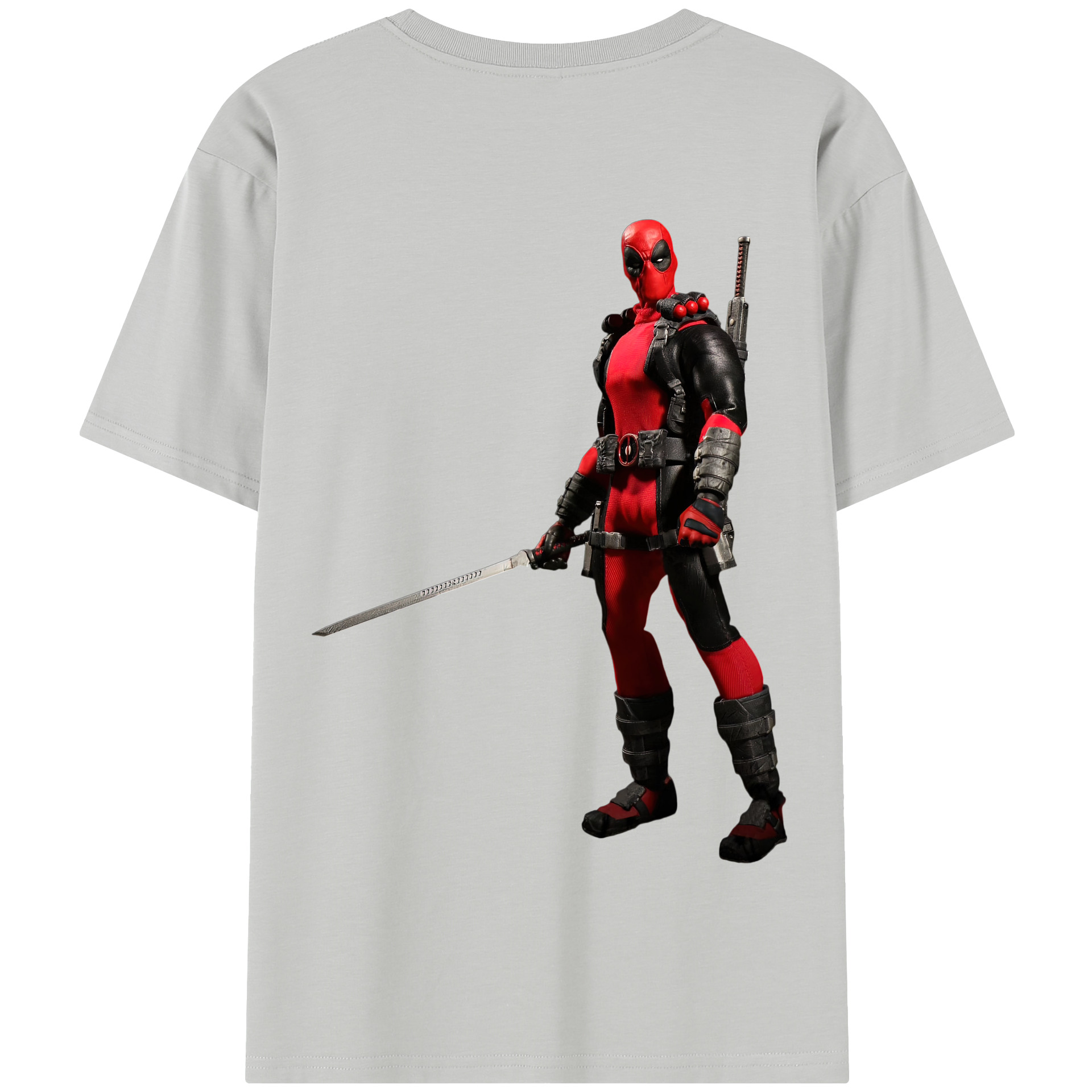 （画像用） Deadpool デッドプール 綿100％半袖Tシャツ（背面プリント）