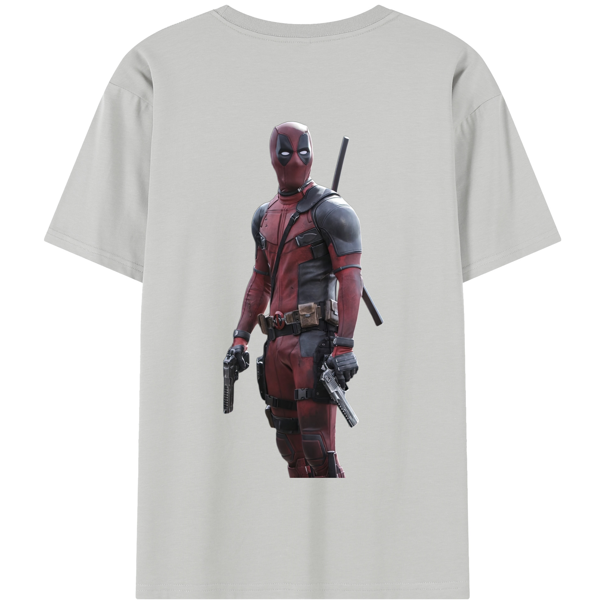 （画像用） Deadpool デッドプール 綿100％半袖Tシャツ（背面プリント）