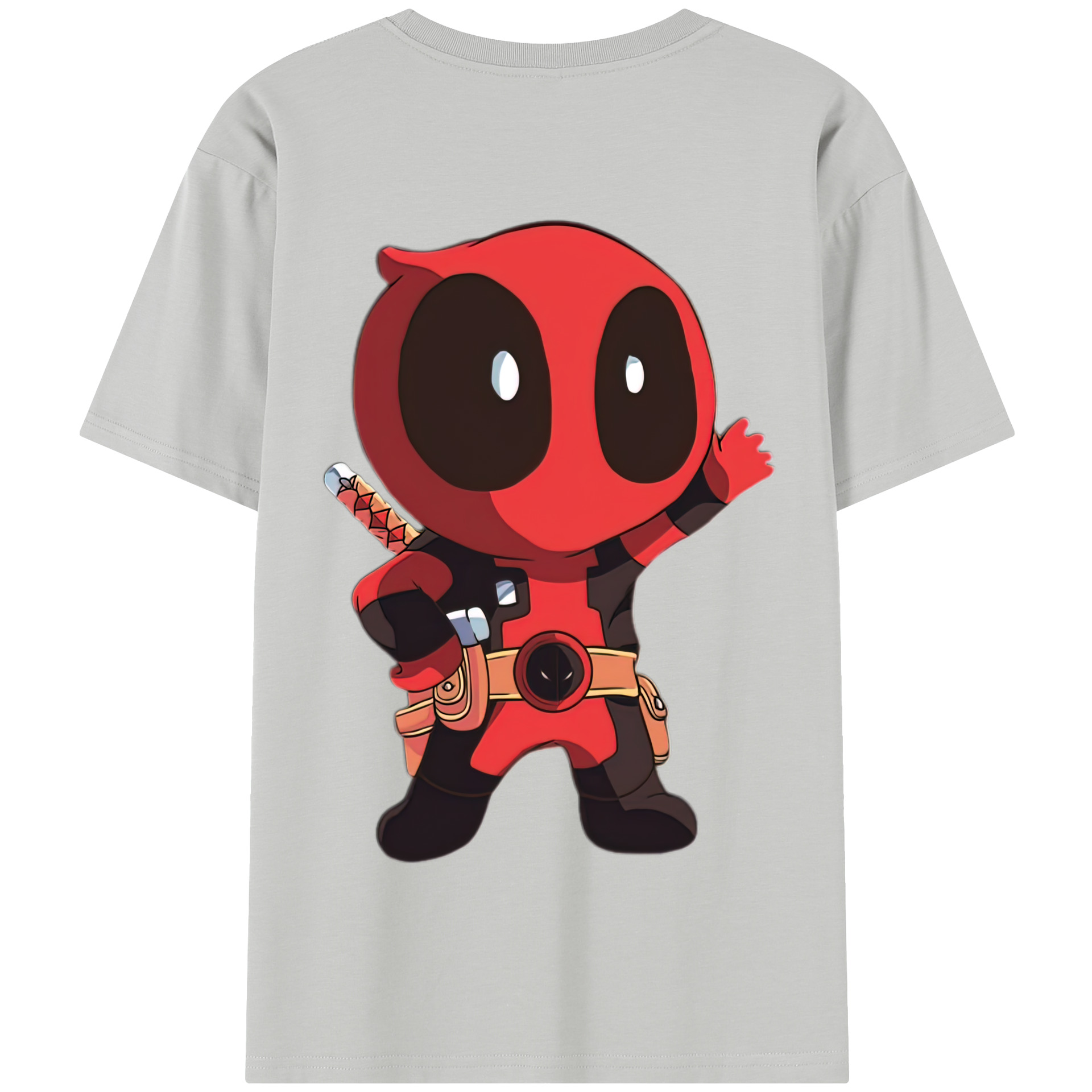 （画像用） Deadpool デッドプール 綿100％半袖Tシャツ（背面プリント）