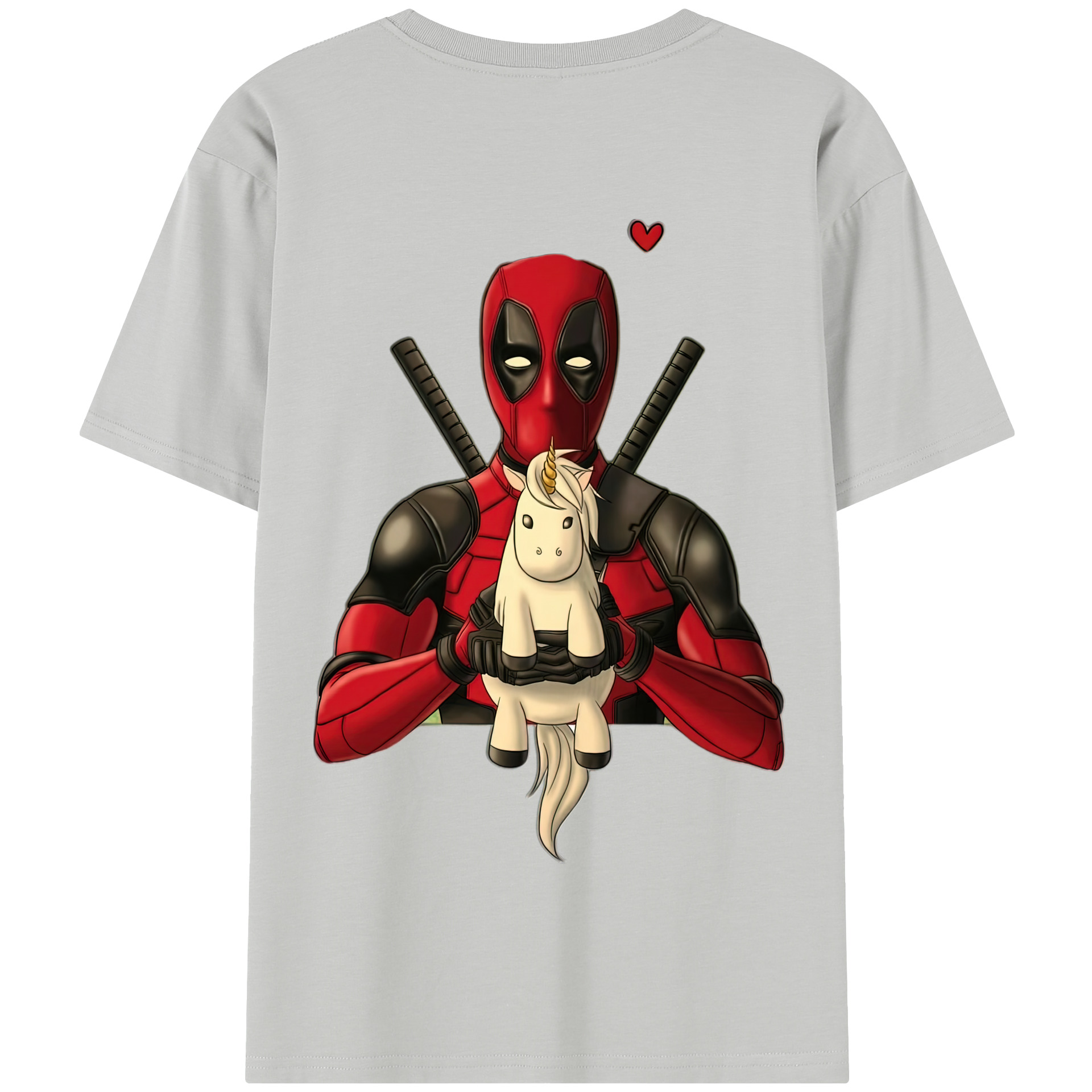 （画像用） Deadpool デッドプール 綿100％半袖Tシャツ（背面プリント）