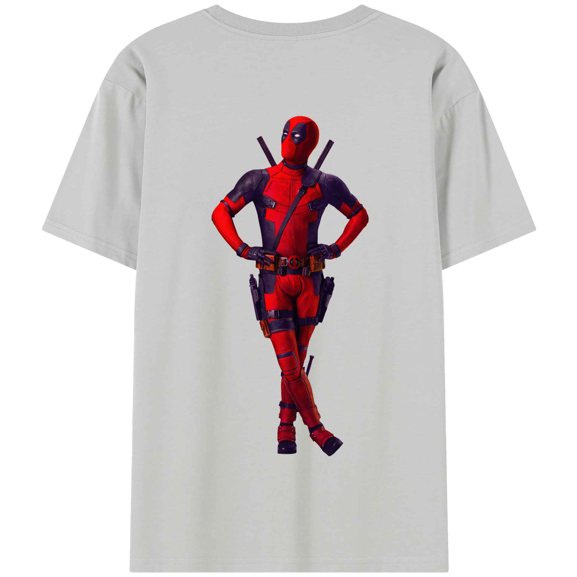 （画像用） Deadpool デッドプール 綿100％半袖Tシャツ（背面プリント）