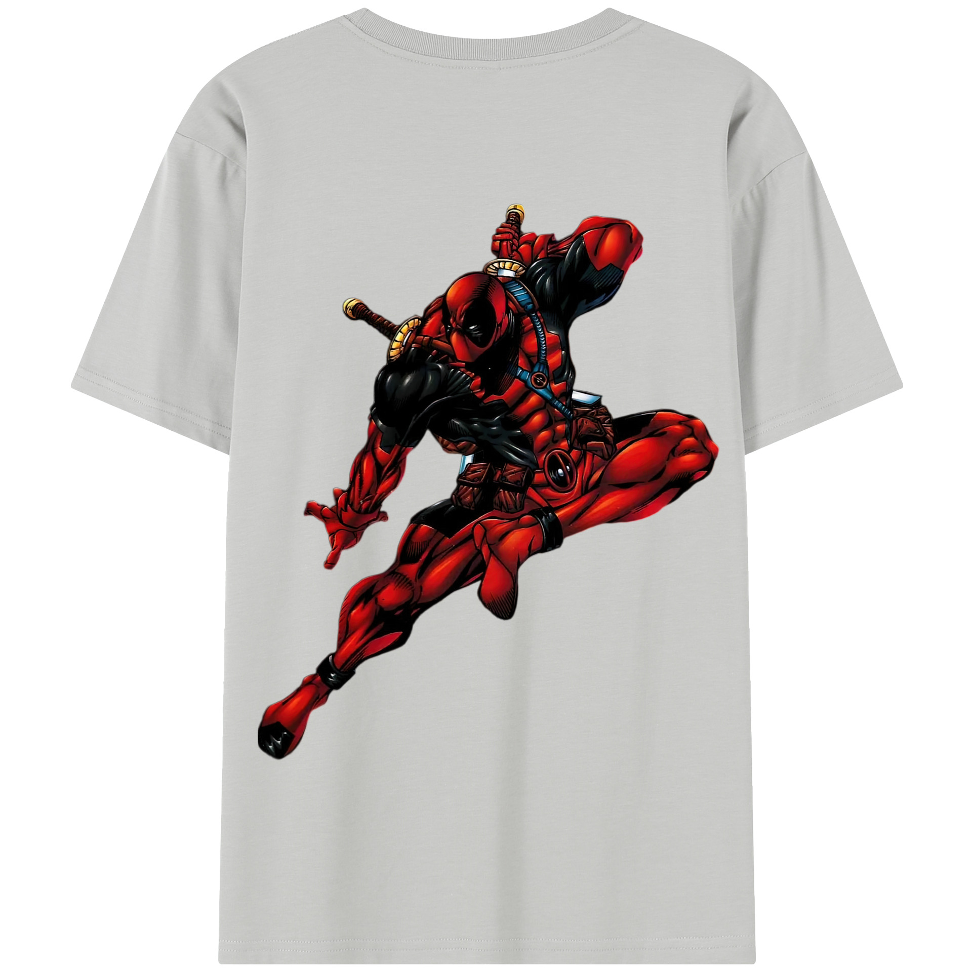 （画像用） Deadpool デッドプール 綿100％半袖Tシャツ（背面プリント）