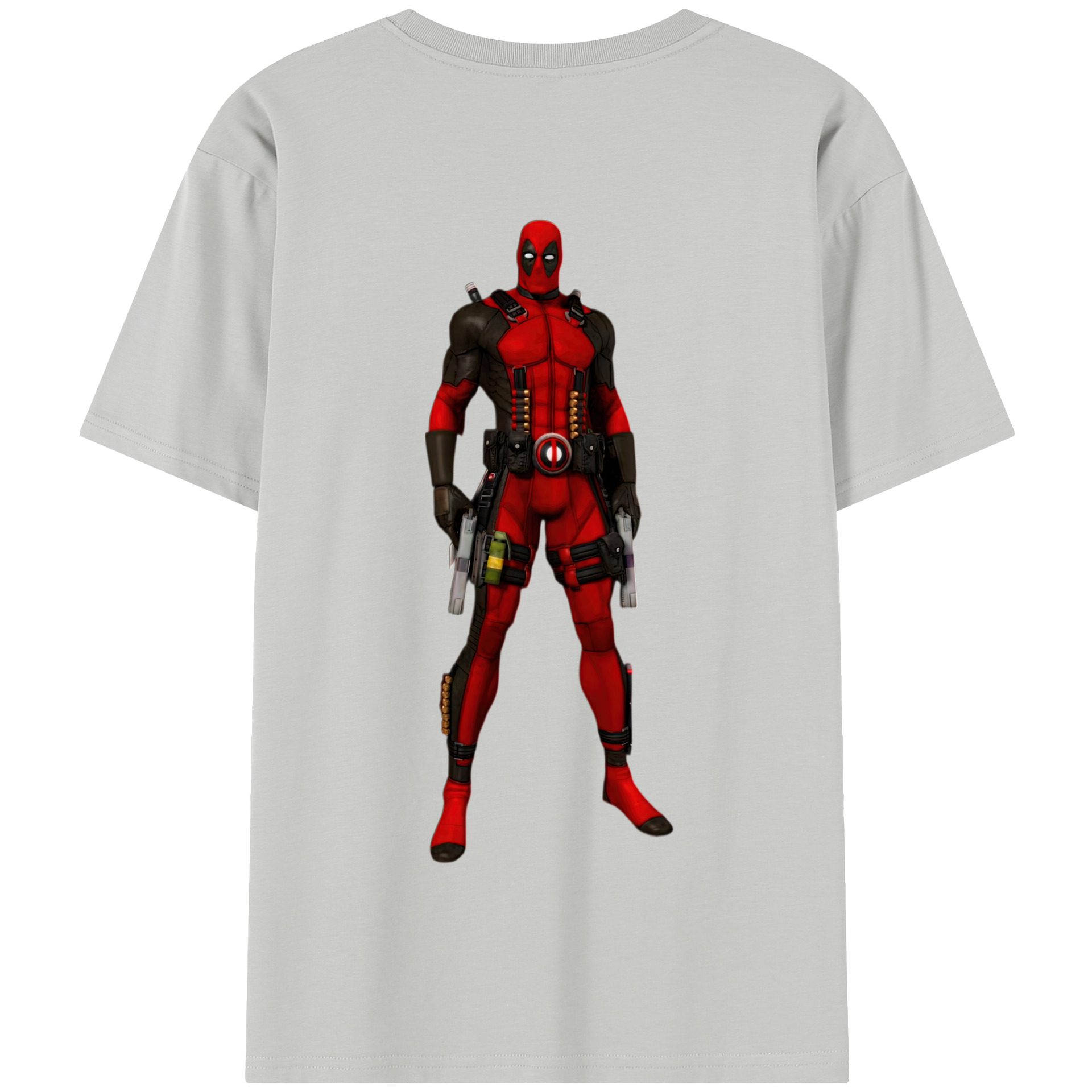 （画像用） Deadpool デッドプール 綿100％半袖Tシャツ（背面プリント）