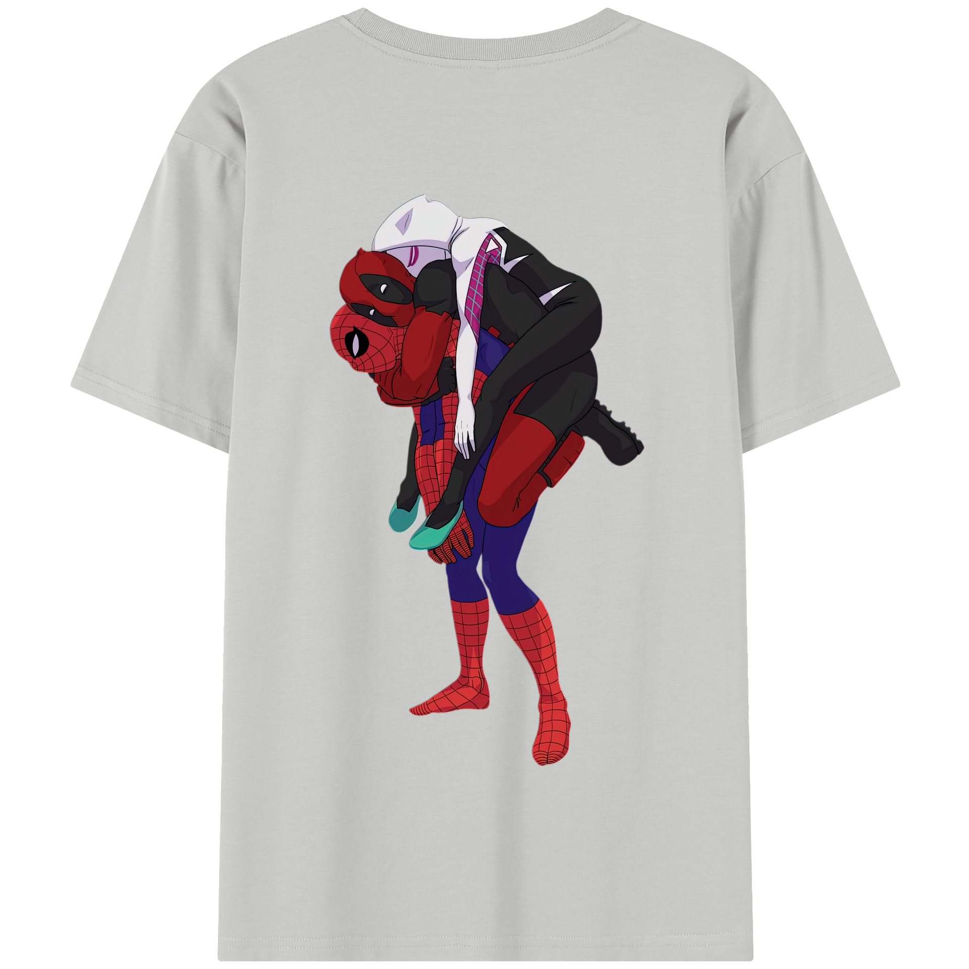 （画像用） Deadpool デッドプール 綿100％半袖Tシャツ（背面プリント）