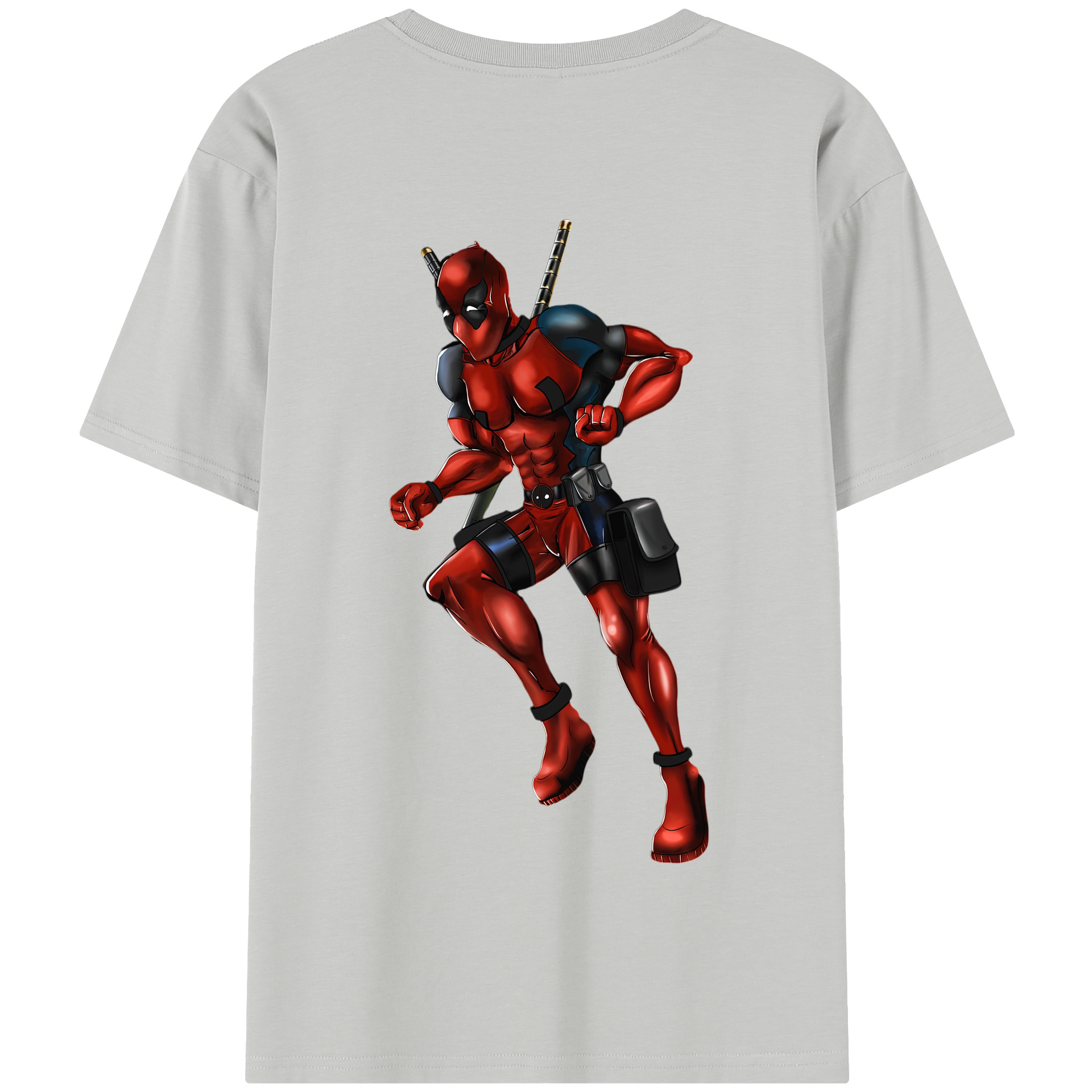 （画像用） Deadpool デッドプール 綿100％半袖Tシャツ（背面プリント）