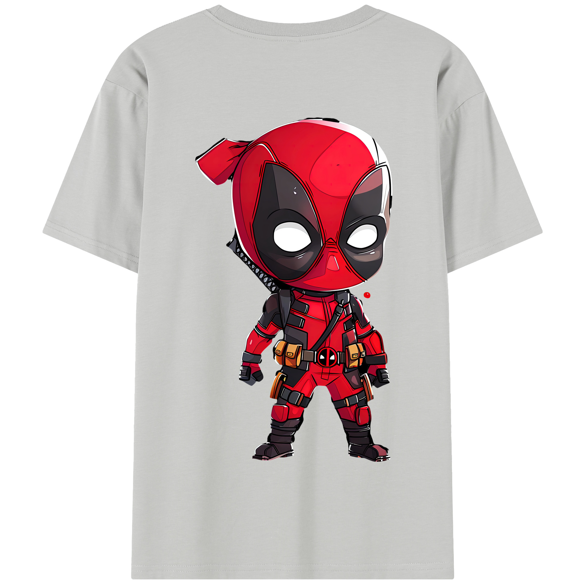 （画像用） Deadpool デッドプール 綿100％半袖Tシャツ（背面プリント）