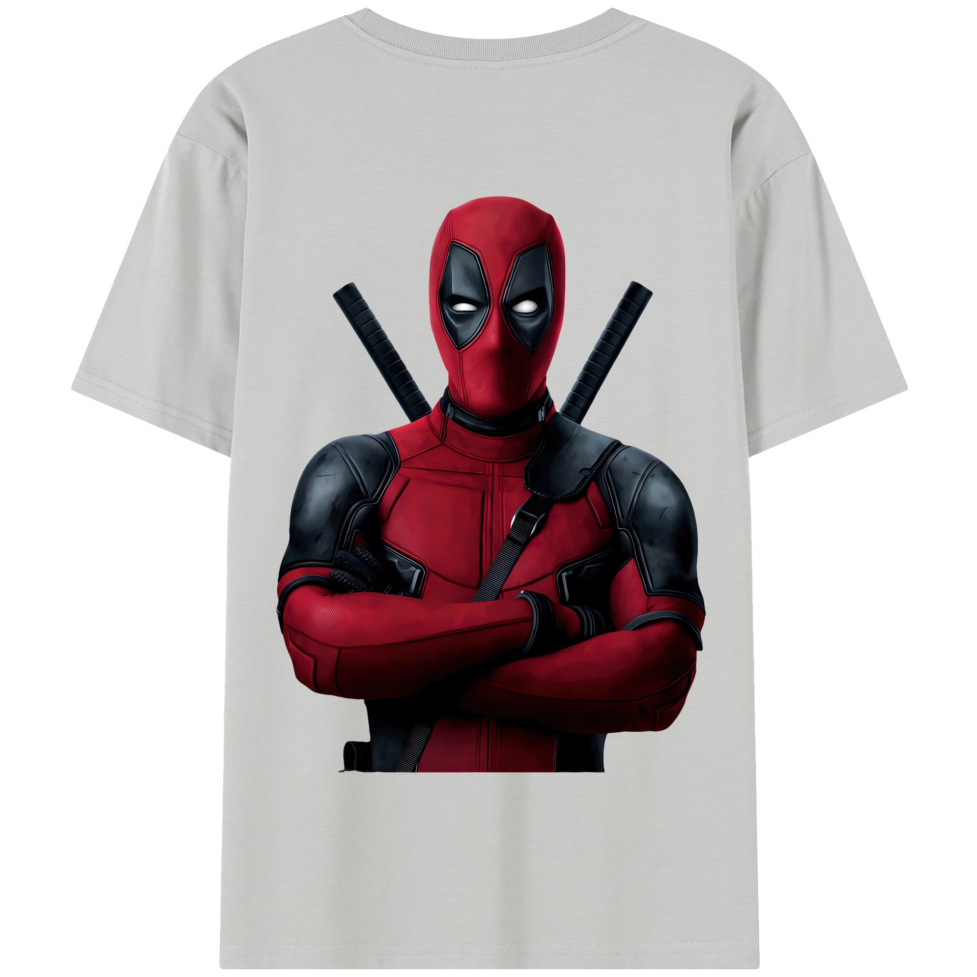 （画像用） Deadpool デッドプール 綿100％半袖Tシャツ（背面プリント）
